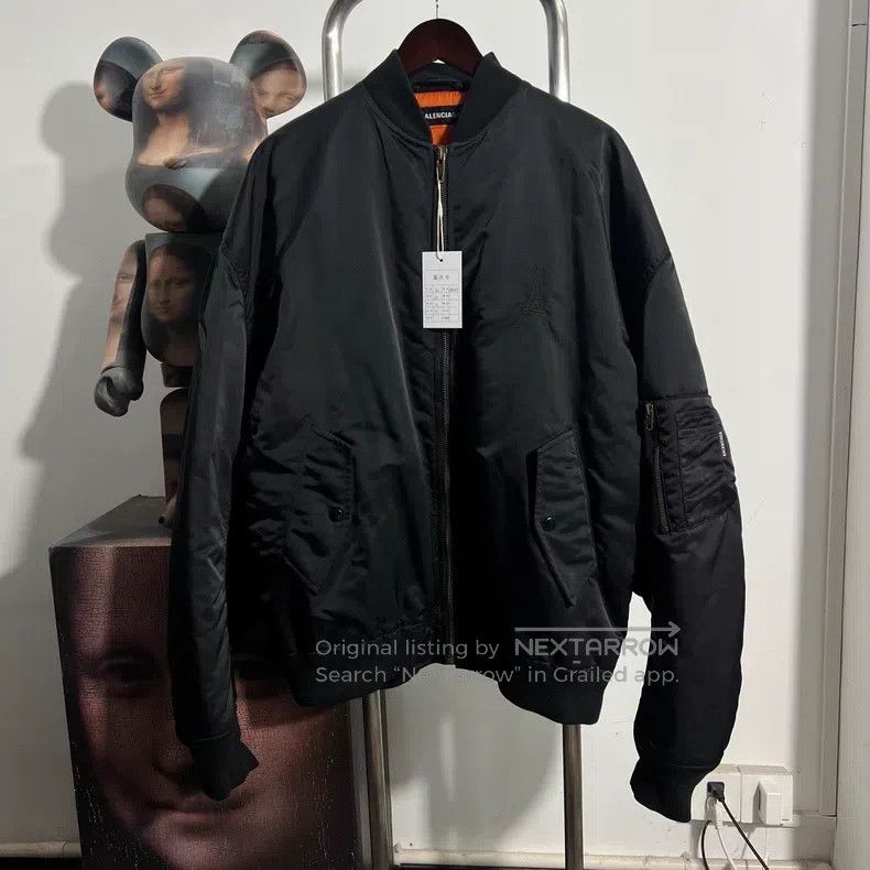 Balenciaga Balenciaga Crown Wheat Baseball Jacket Size US M / EU 48-50 / 2 - 1 Thumbnail