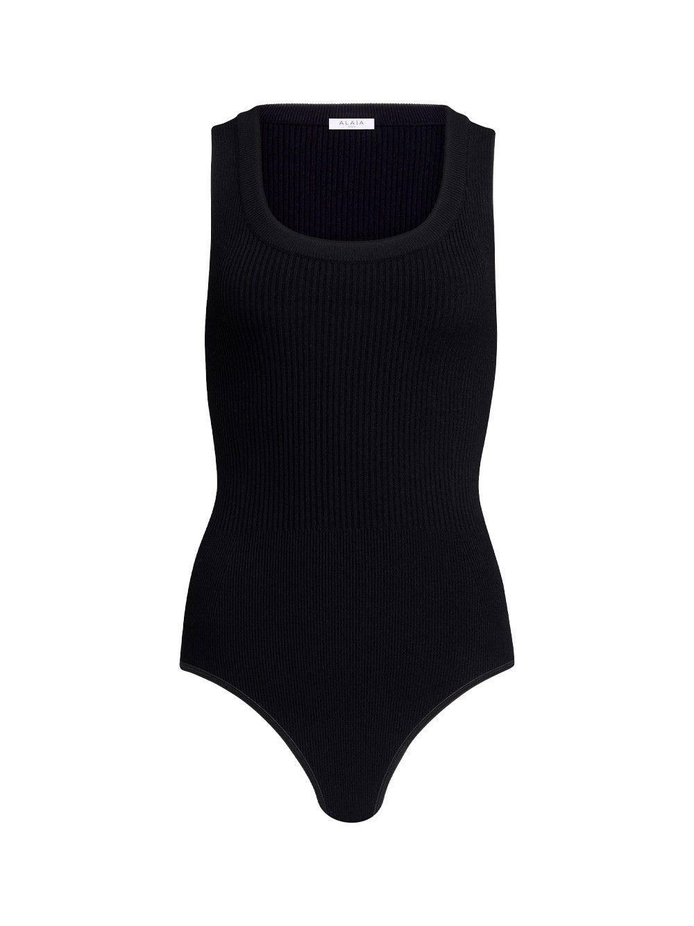 Alaia SLEEVELESS RIBBED KNIT BODYSUIT Size 28" / US 6 / IT 42 - 1 Thumbnail