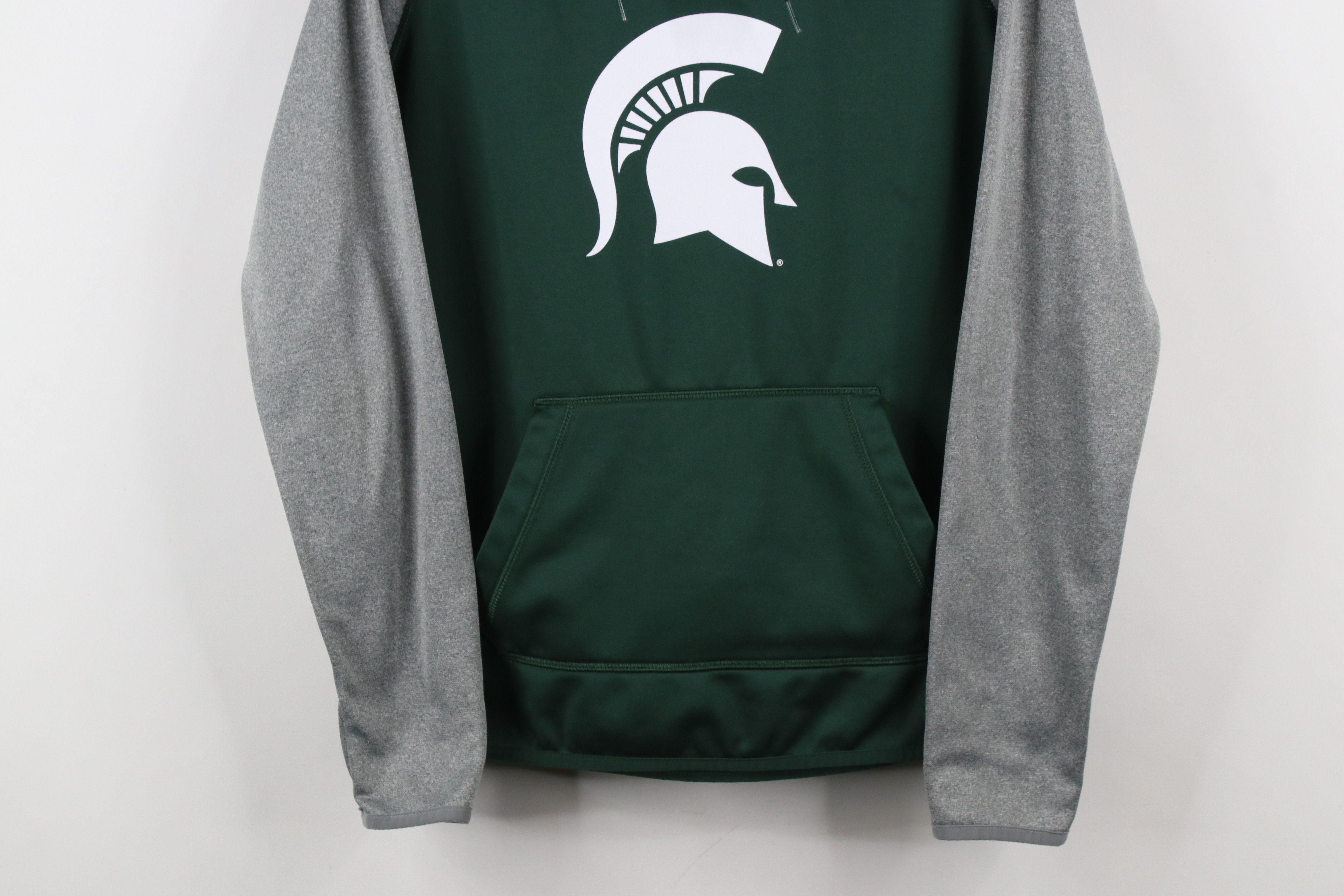 Nike × Vintage Nike Therma Fit State University Hoodie Sweatshirt Green Size M / US 6-8 / IT 42-44 - 3 Thumbnail