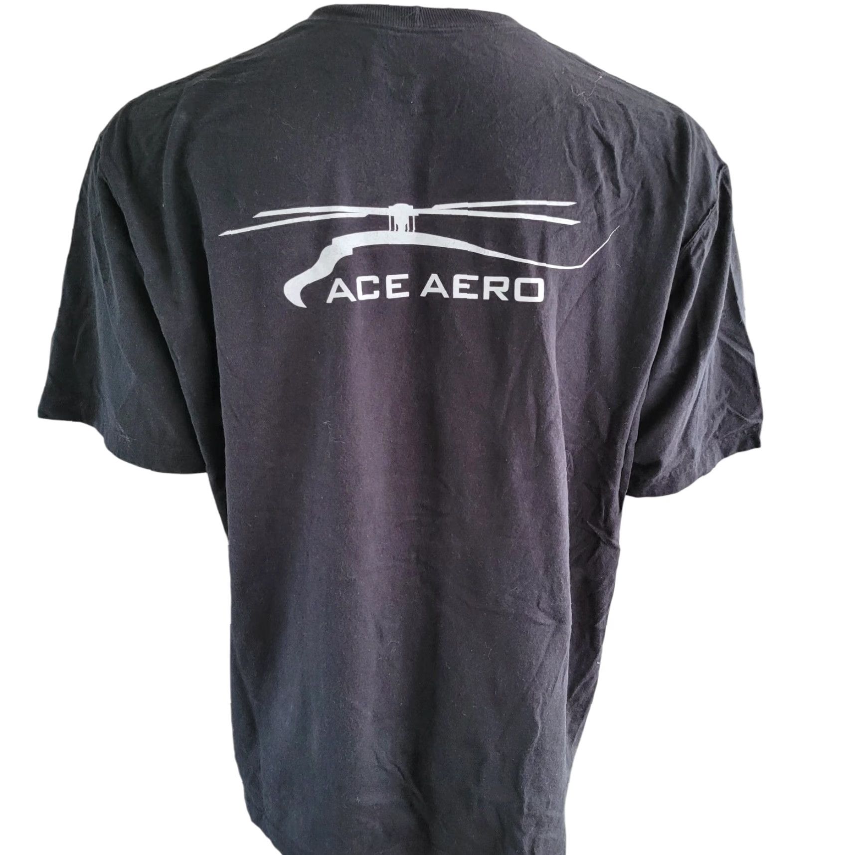 Vintage VINTAGE Ace Aero Black T-Shirt | Carhartt | T-Shirt | Men | XL | Black | Ace Aero | 90s | Mens Size US XL / EU 56 / 4 - 4 Thumbnail