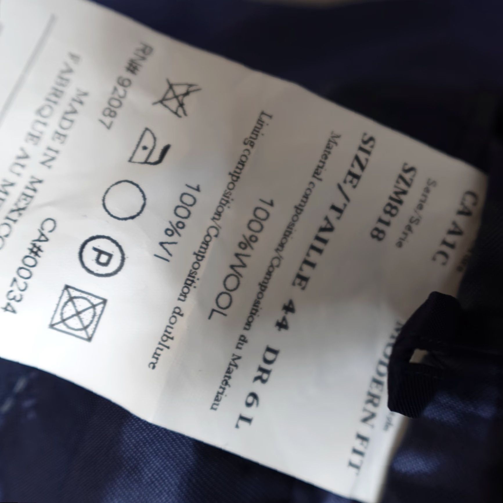 Ermenegildo Zegna Saks Fifth Ave Mens Jacket 44 Blue Ermenegildo Zegna Cloth 2 Button Flat Front Long New Jacket Coat Size US S / EU 44-46 / 1 - 7 Thumbnail