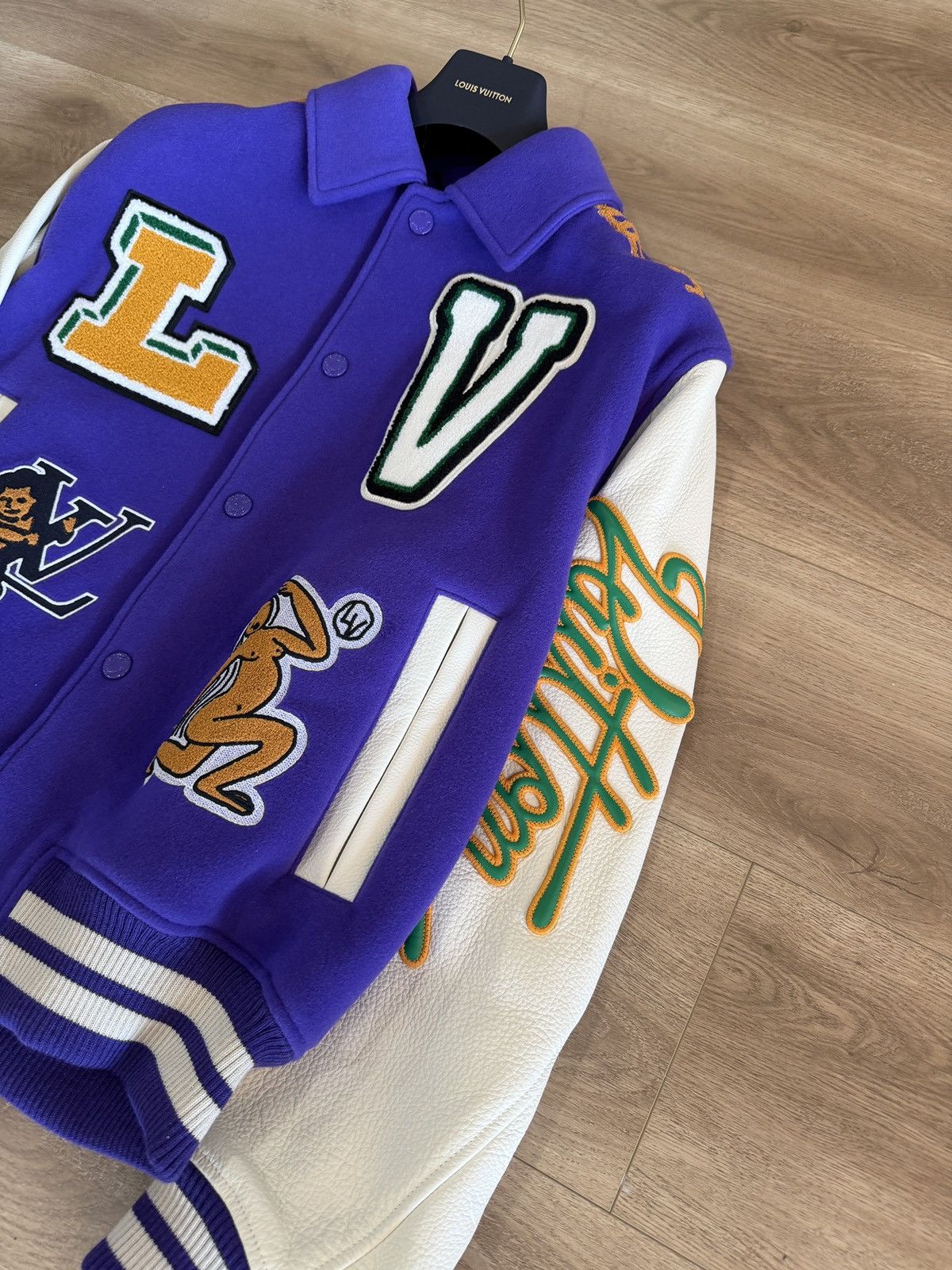 Louis Vuitton Louis Vuitton Multi Patch Leather Varsity Blouson Virgil Size US M / EU 48-50 / 2 - 4 Thumbnail