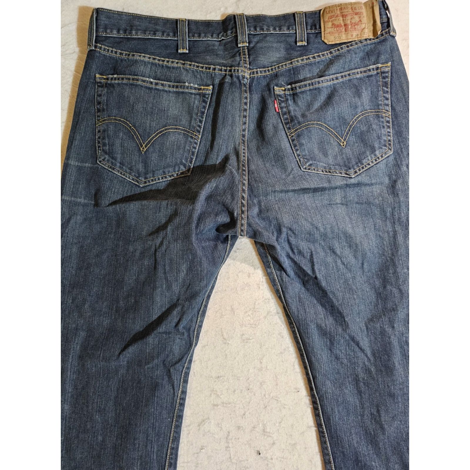 Levi's VINTAGE Levi 501 XX Button-Fly Jeans Dark Wash Denim Cotton Y2K Men 38x32 Size US 38 / EU 54 - 7 Thumbnail
