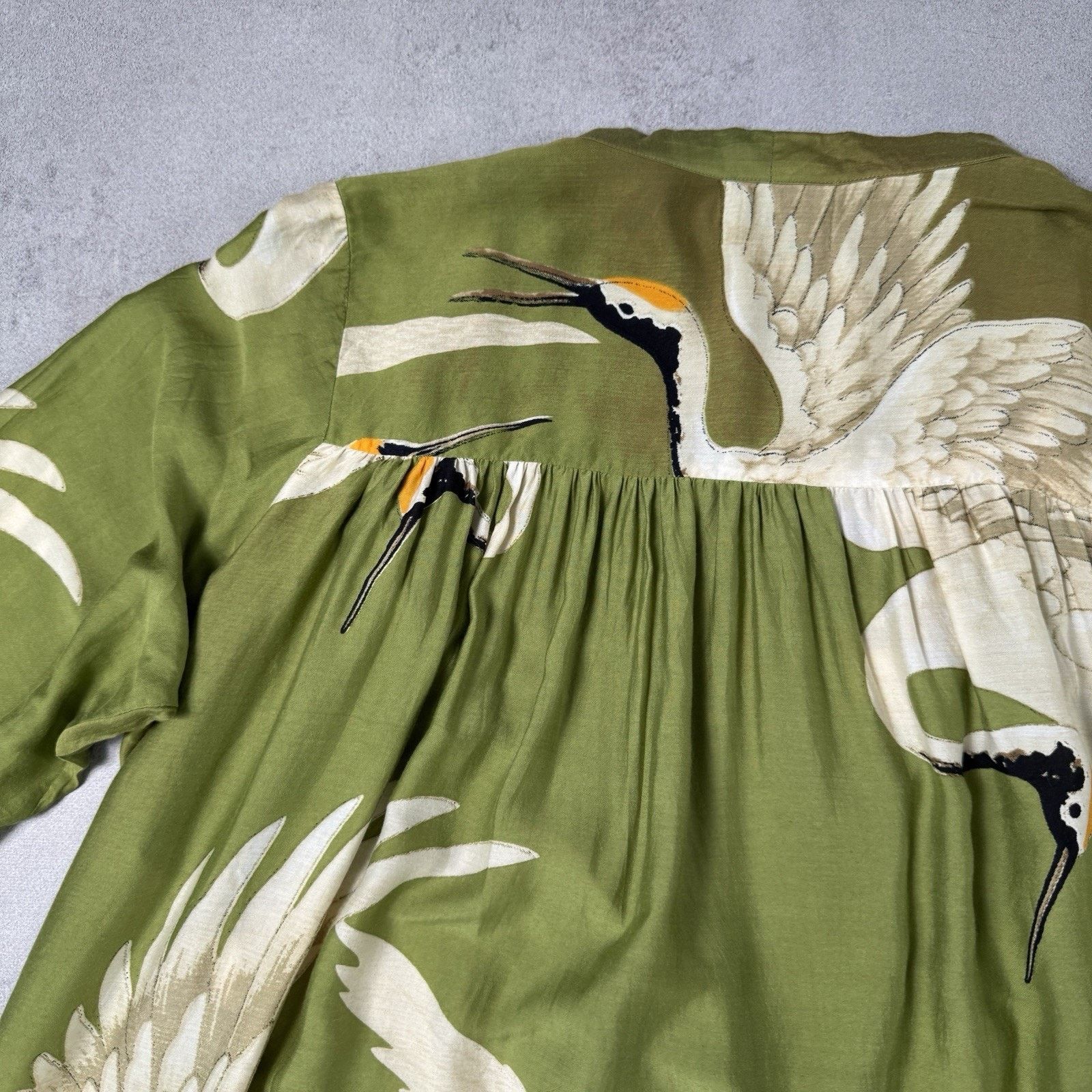Vintage ONE HUNDRED STARS Stork Duster Coat in Green One Size Size ONE SIZE - 19 Thumbnail