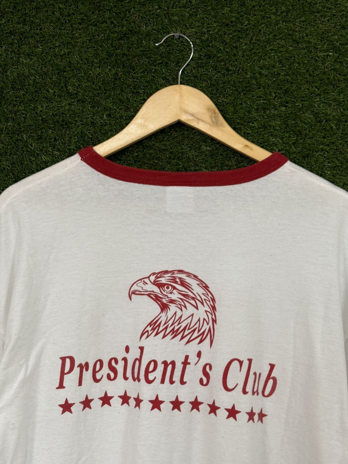 Vintage Vintage Heavyweight Ringer Star Tee Red White Bald Eagle XL Size US XL / EU 56 / 4 - 2 Thumbnail