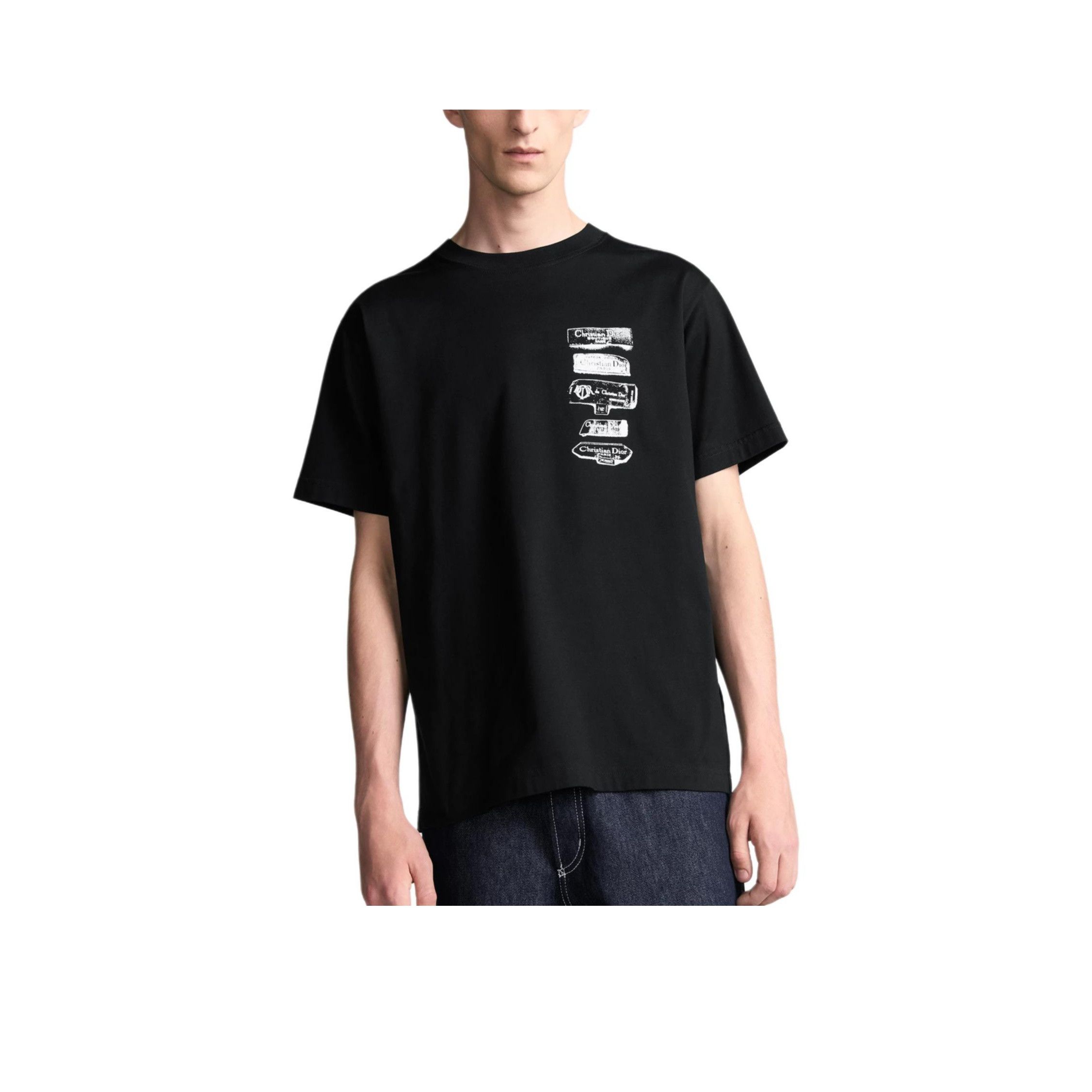 Dior Dior Homme Black Duck Tape Graphic T-Shirt | Grailed