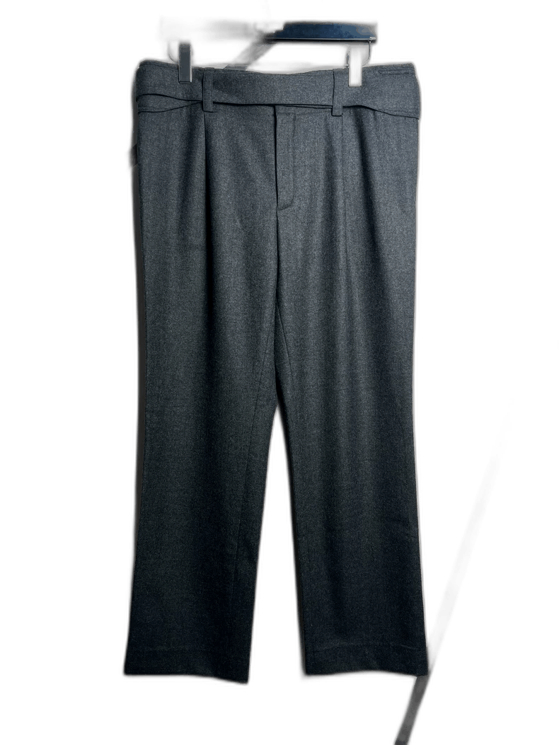 Saint Laurent Paris Saint Laurent Gray Wool Wide Leg Pants Size US 44 / EU 60 - 1 Thumbnail