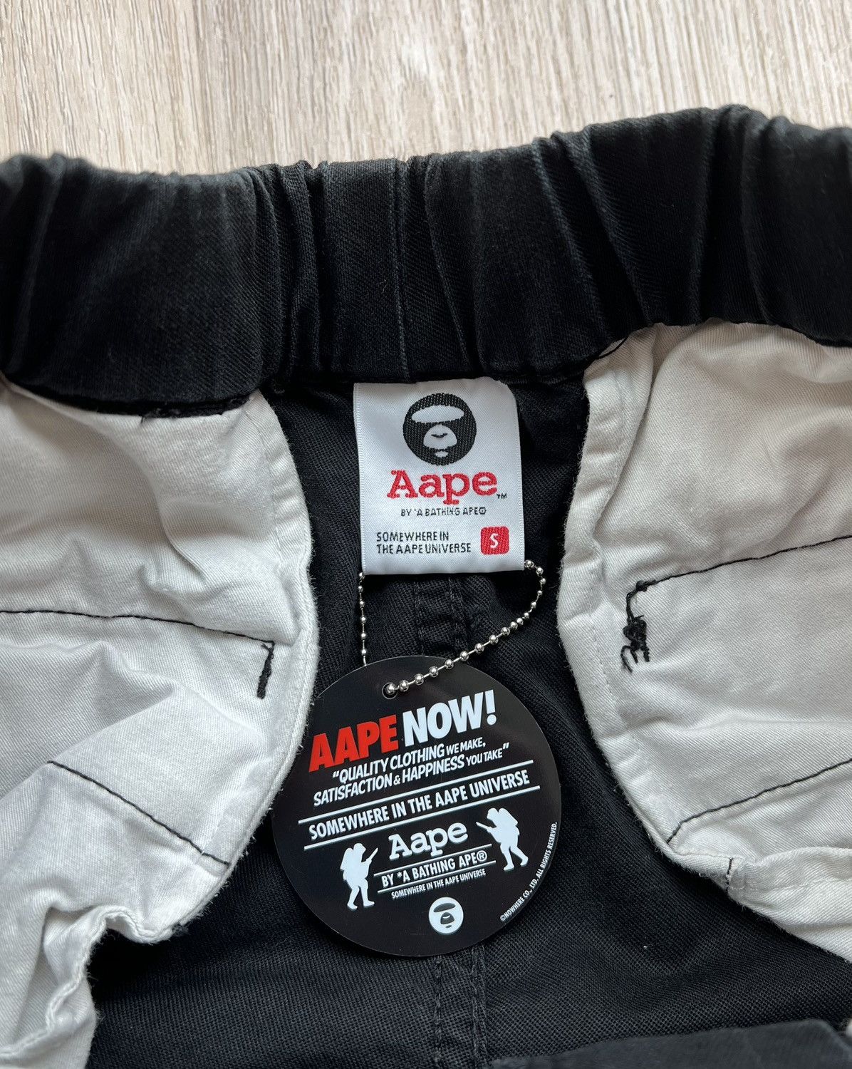 Aape Aape By A Bathing Ape Black Cargo Pants Size US 30 / EU 46 - 8 Thumbnail