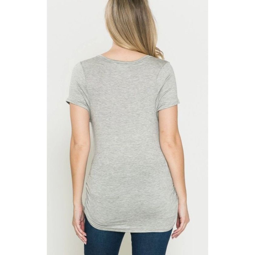 Other 1French Pastry "Preggers" Maternity T-Shirt XL Gray Size XL / US 12-14 / IT 48-50 - 3 Thumbnail
