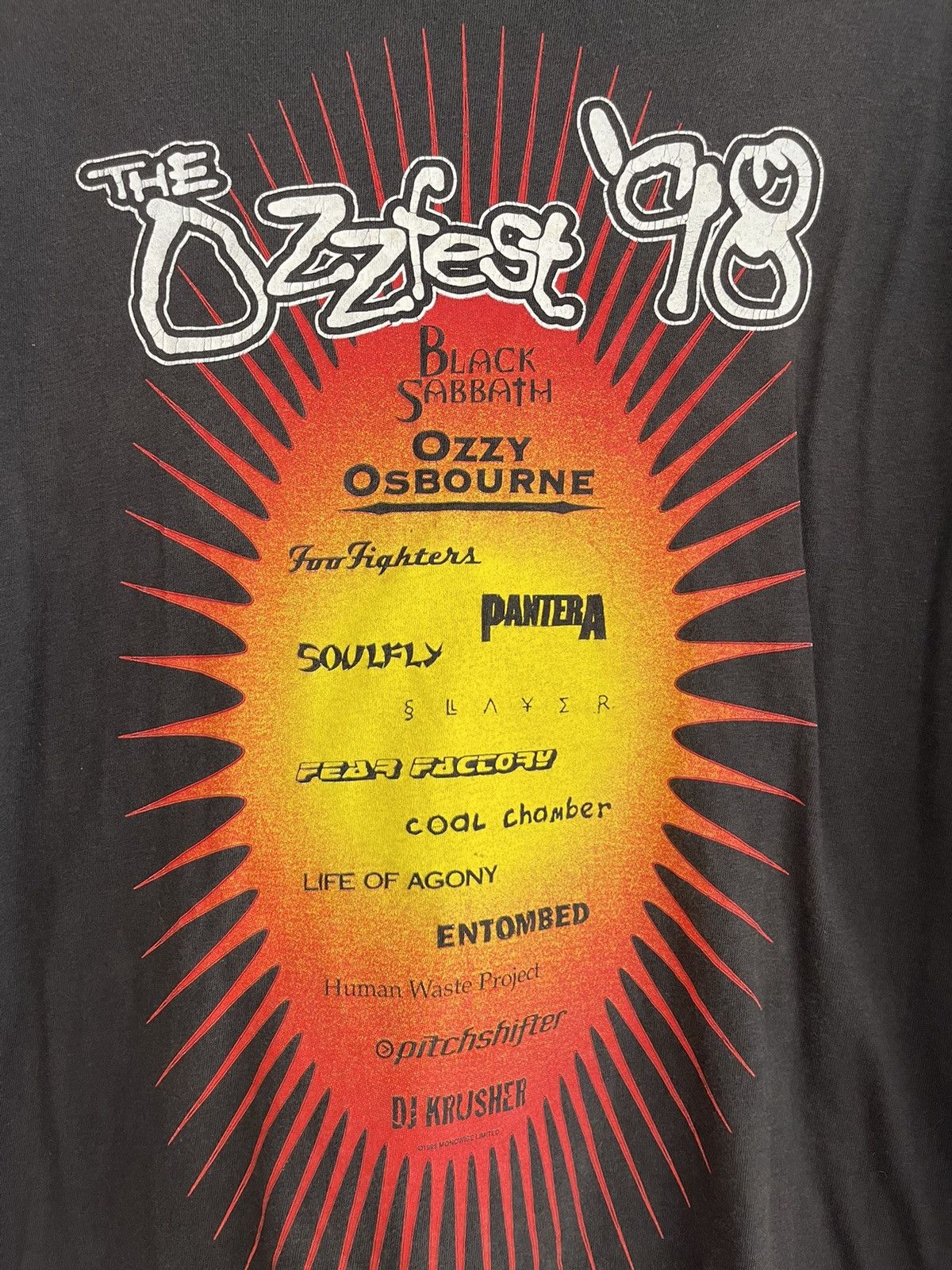 Band Tees Vintage 1998 Ozzfest Ozzy Osbourne Black Sabbath Size US XL / EU 56 / 4 - 5 Thumbnail