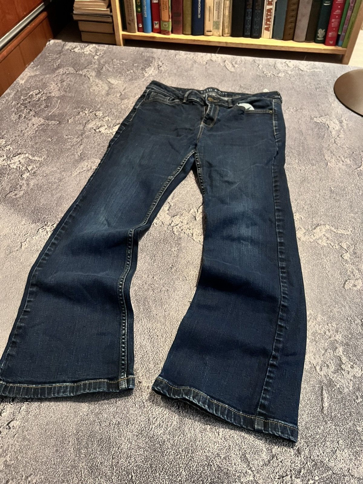 Japanese Brand Y2K Archive Flared Jean / Darkwear Avan-Garde Drip 00s Size US 33 - 3 Thumbnail