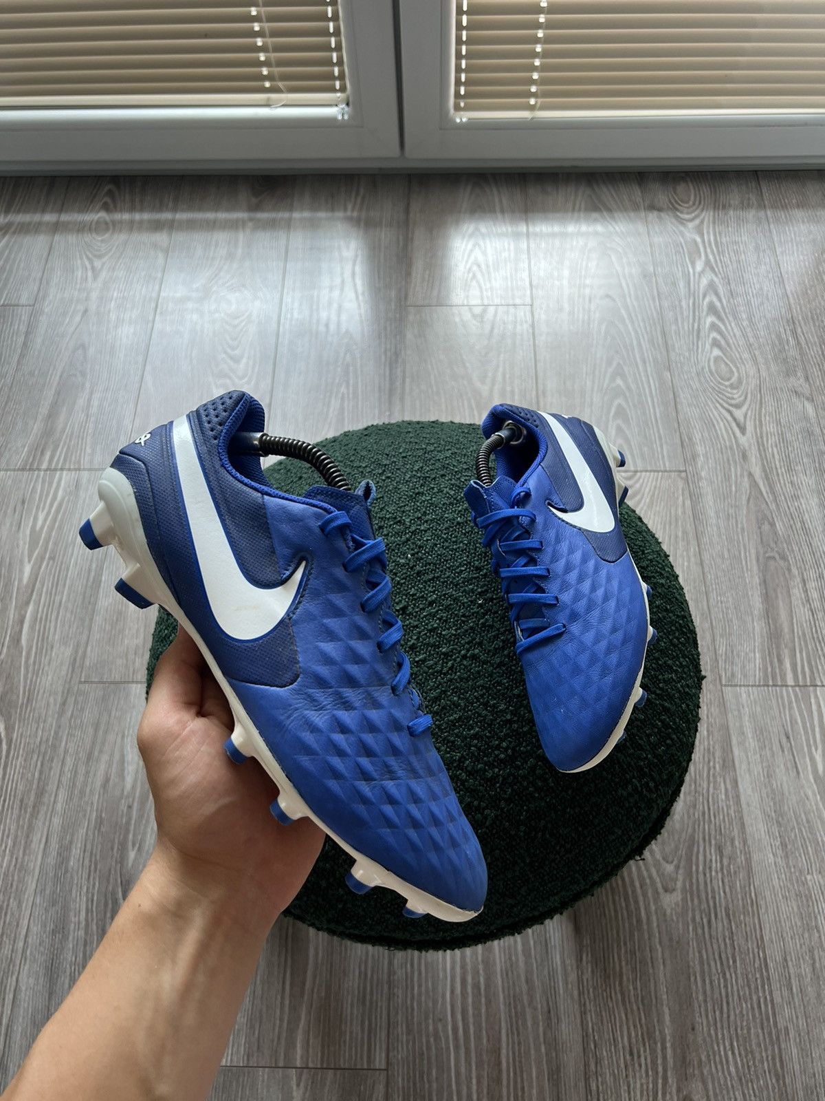 Nike ‼️Nike Tiempo Legend Swoosh 8 Pro FG Hyper Royal Elite Boots‼️ Size US 9 / EU 42 - 8 Thumbnail