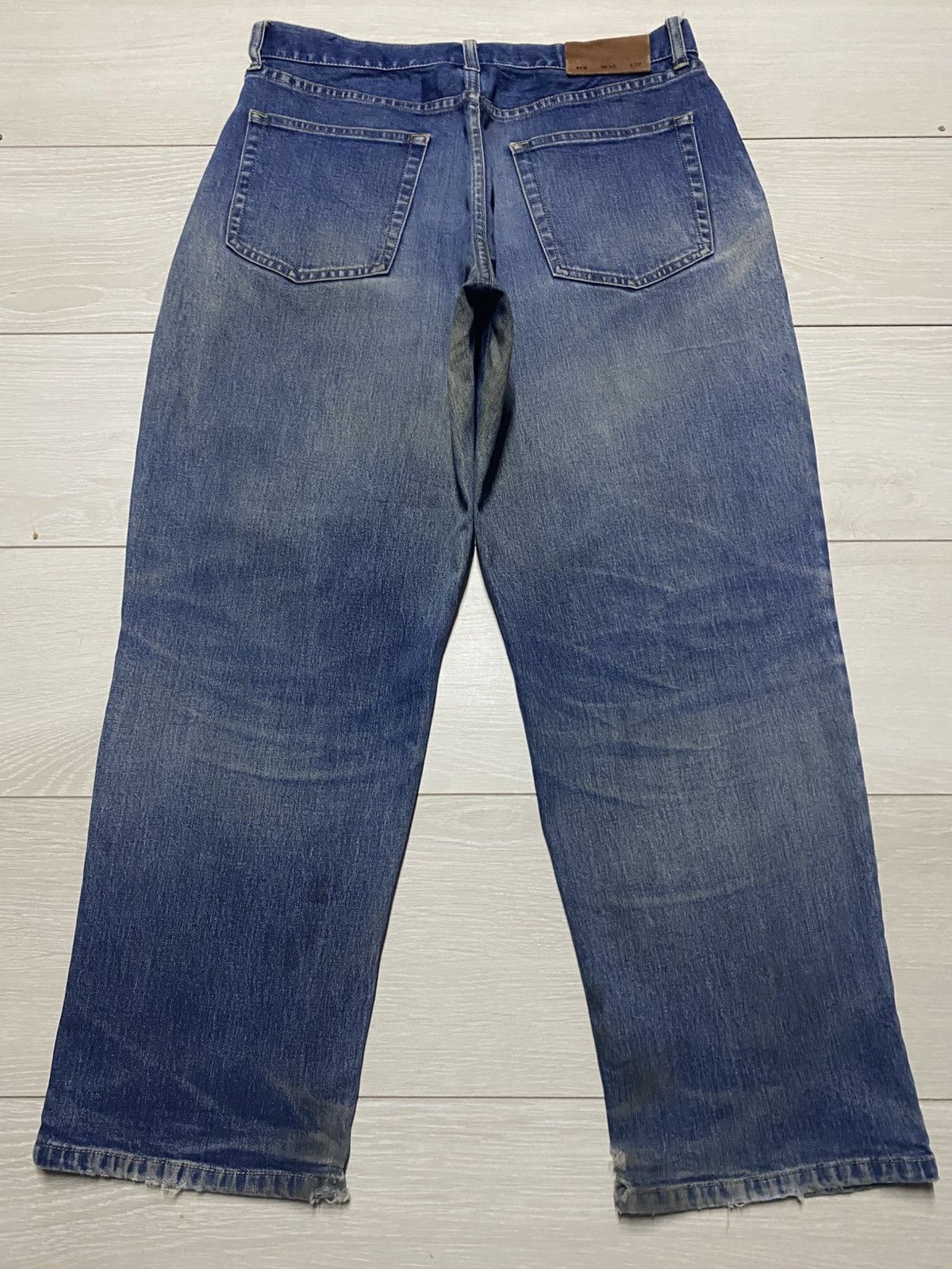 Japanese Brand Vintage Japanese Brand Iyb Mud Wash Tappered Leg Jeans Size US 31 - 2 Thumbnail