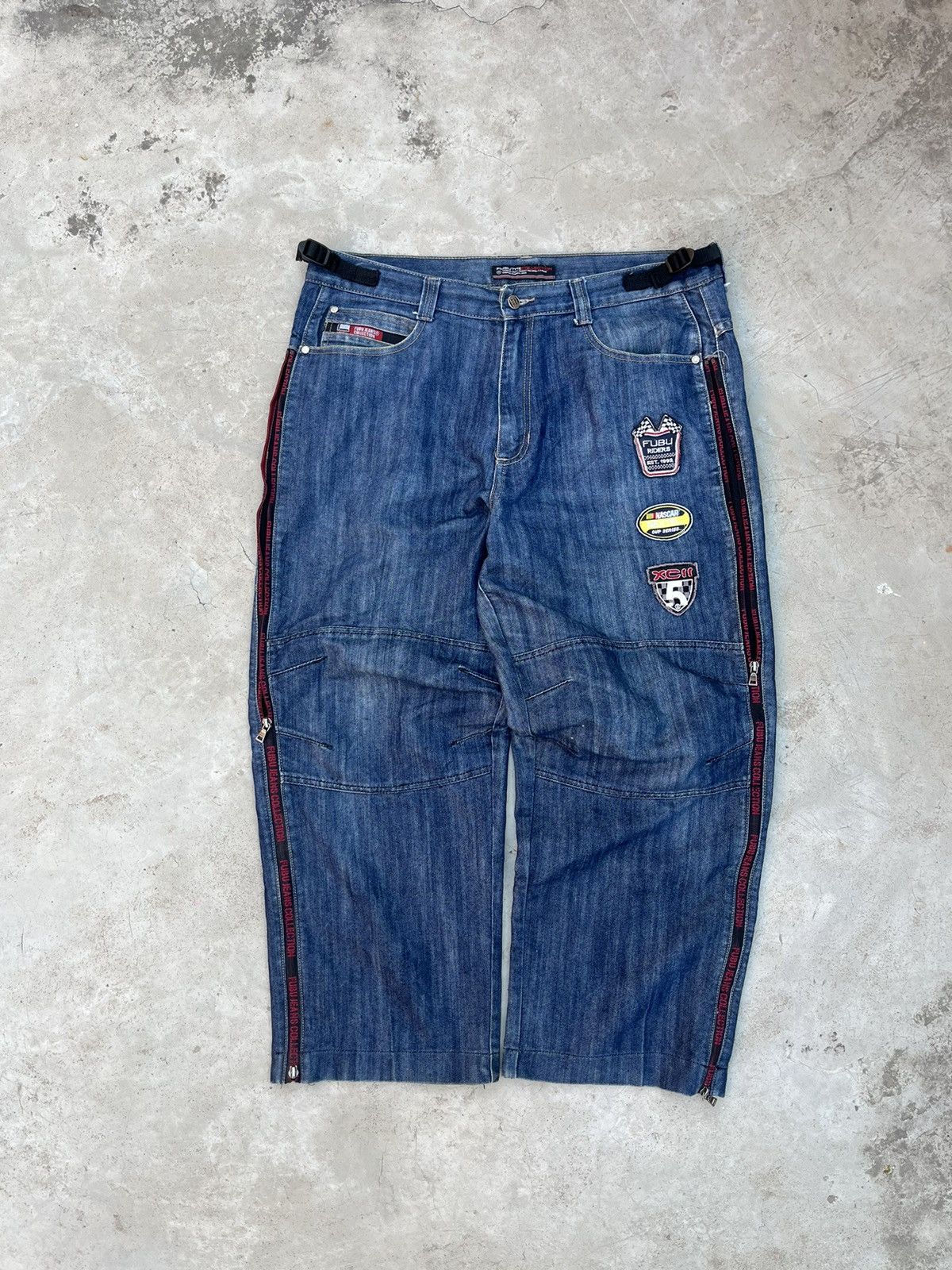 Fubu × Japanese Brand × Vintage CRAZY 90s FUBU NASCAR 🏎️ Size US 34 / EU 50 - 2 Thumbnail