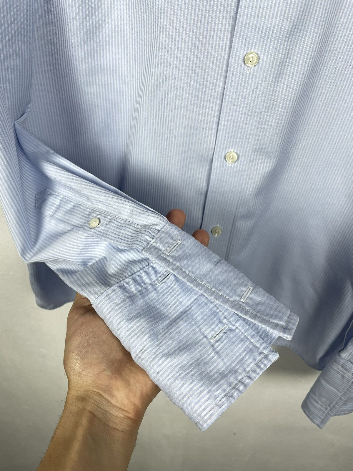 Eton Eton Blue Button Ups Shirt Old Money Luxury Designer Premium Size US XL / EU 56 / 4 - 7 Thumbnail