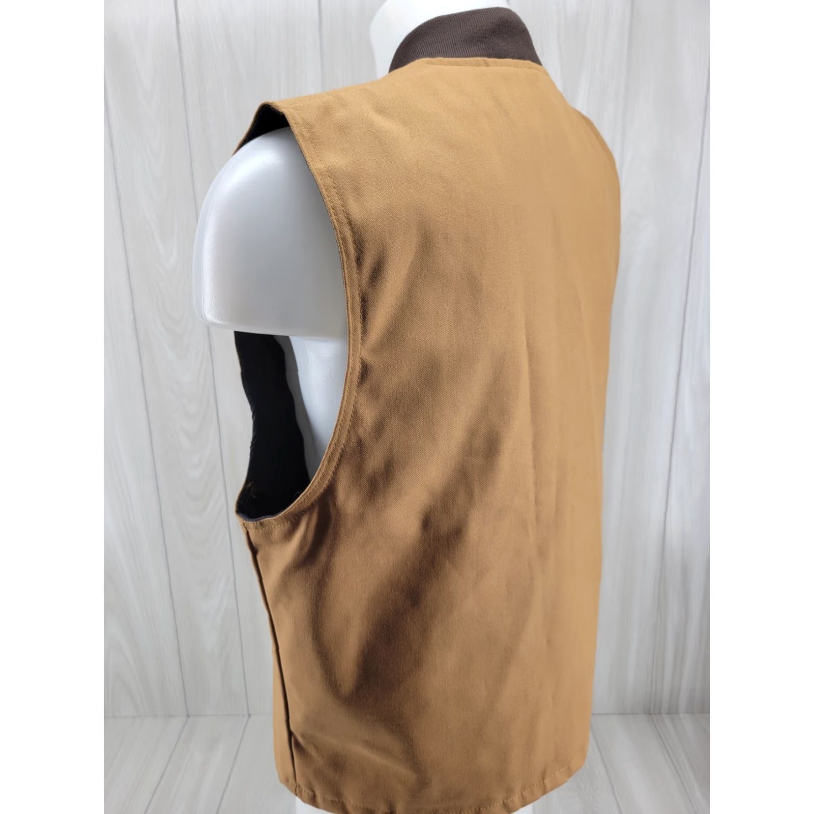 Red Kap VINTAGE Red Kap Men's Vest Canvas Tan Brown Quilted Snap Size US M / EU 48-50 / 2 - 7 Thumbnail
