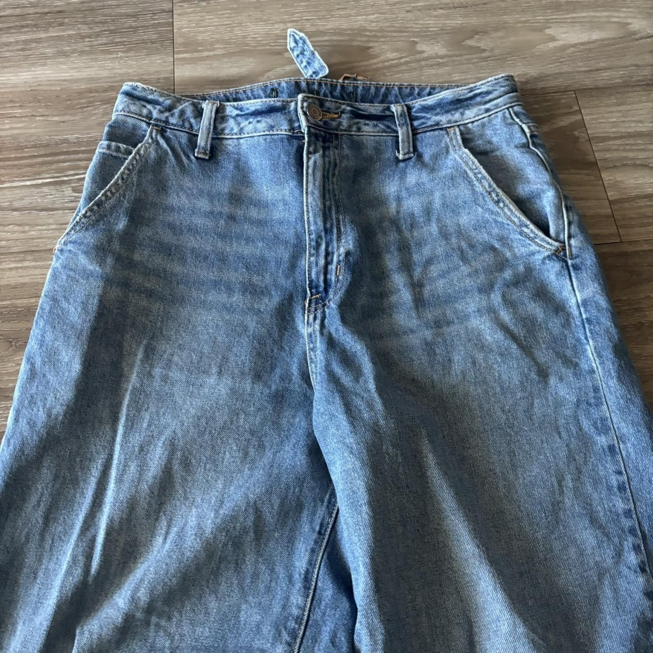 Japanese Brand Crazy Vintage Y2K/2000s Baggy Streetwear Skater Denim Jeans! 30x29 Size US 30 / EU 46 - 5 Thumbnail
