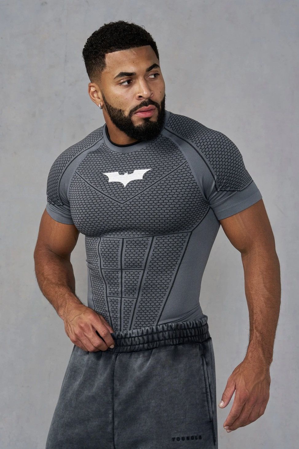 YoungLA YoungLa Batman Compression Grey Size Large Size US L / EU 52-54 / 3 - 3 Thumbnail
