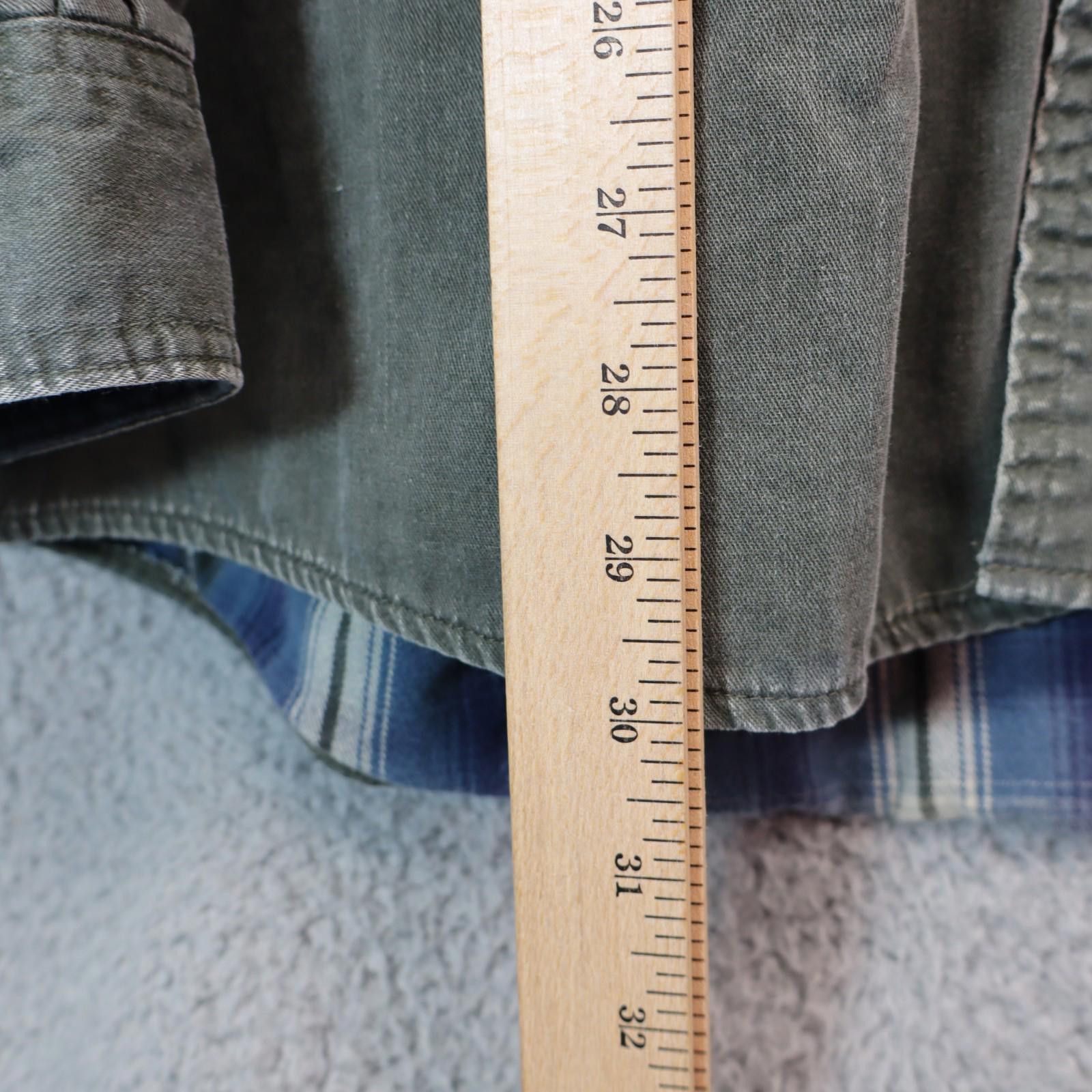 L.L. Bean LL Bean Flannel Lined Chore Shirt Men XL Regular Grey Green Size US XL / EU 56 / 4 - 4 Thumbnail