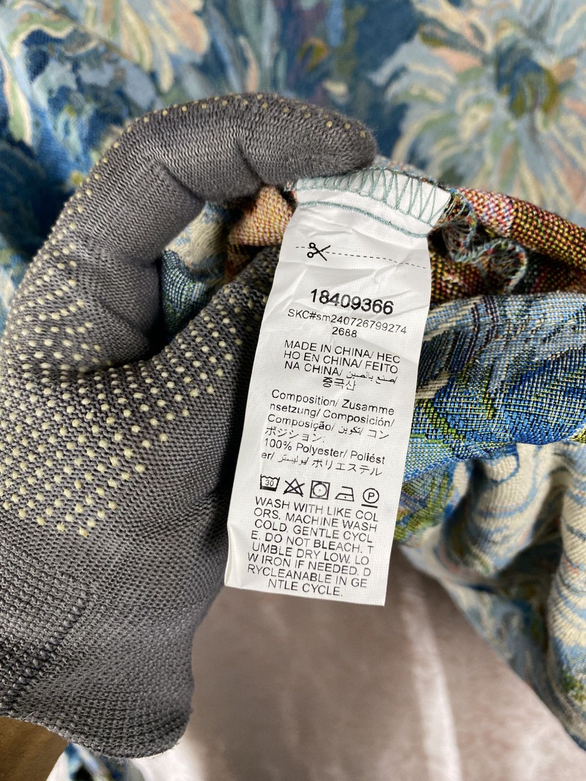 Vintage Sumwon Floral Tapestry Jacket Blue Vintage Aesthetic Zip-Up Size US L / EU 52-54 / 3 - 16 Thumbnail
