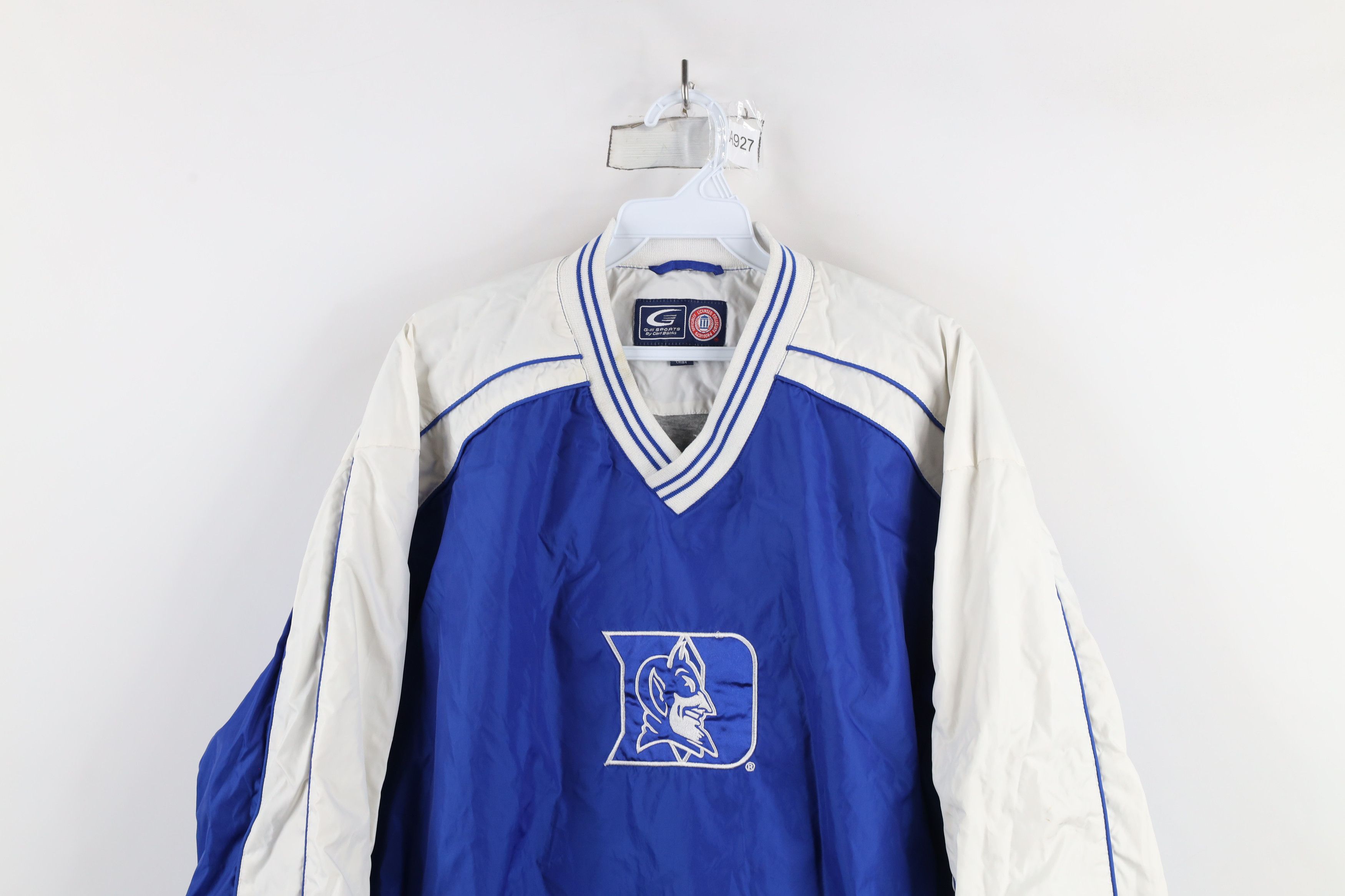 Vintage Vintage 90s University Lined Pullover Windbreaker Jacket Size US L / EU 52-54 / 3 - 2 Thumbnail