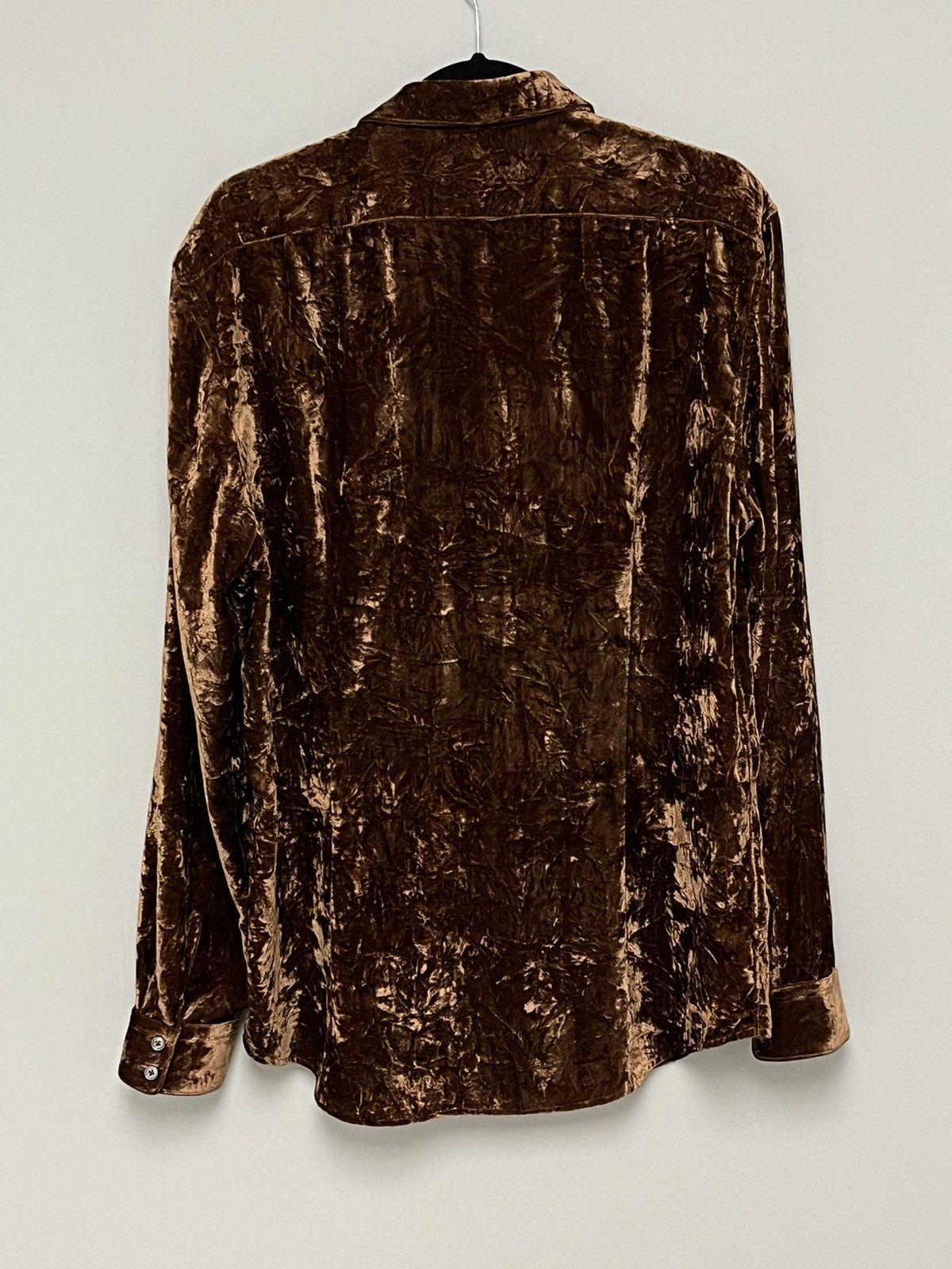 John Varvatos Crinkled Velvet Slim Shirt. Size Large Size US L / EU 52-54 / 3 - 6 Thumbnail