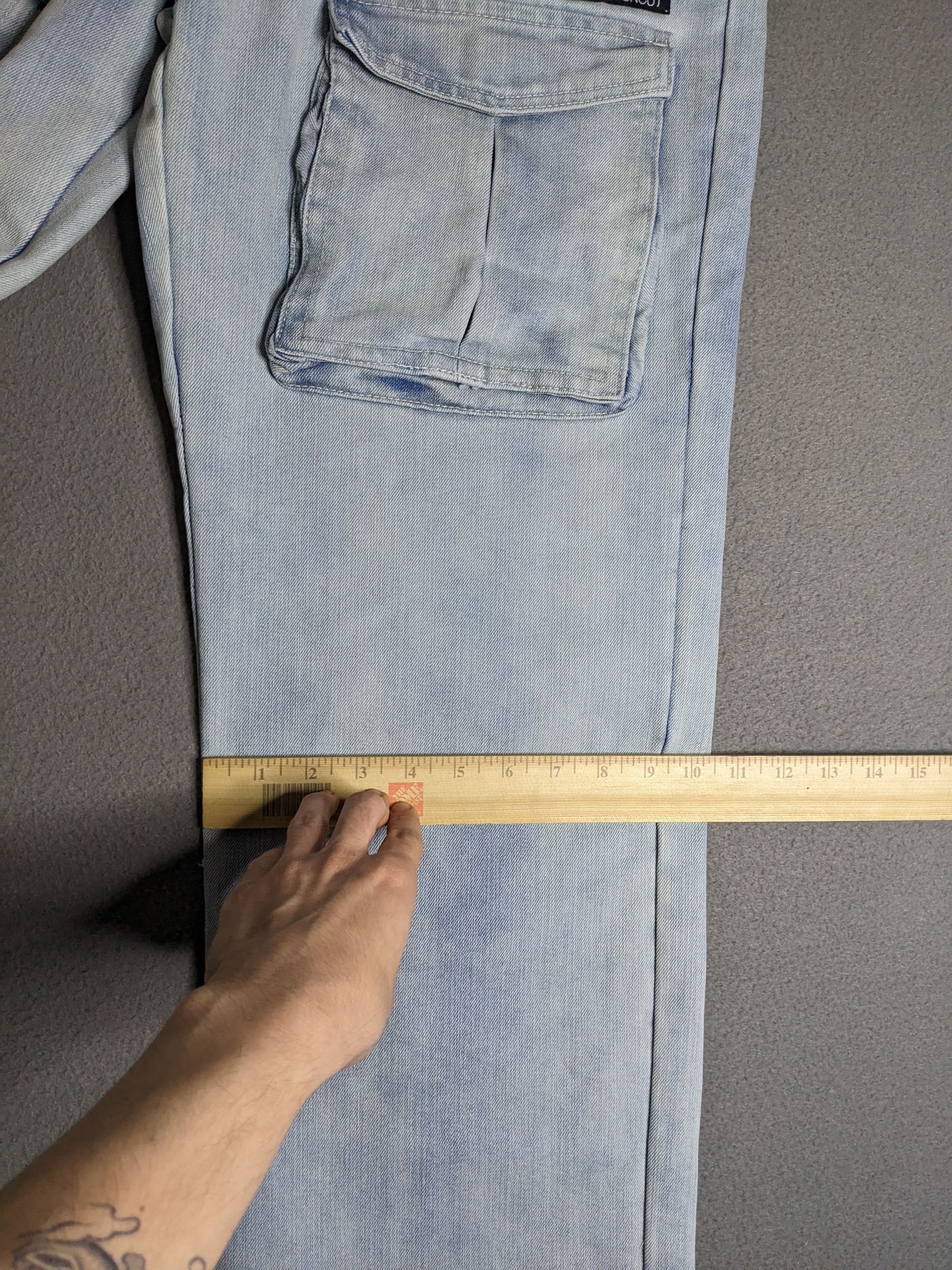 Ecko Unltd. VTG Y2K Ecko Unltd Denim Cargo Pants 33x31 Baggy Jeans NWT Size US 33 - 21 Thumbnail