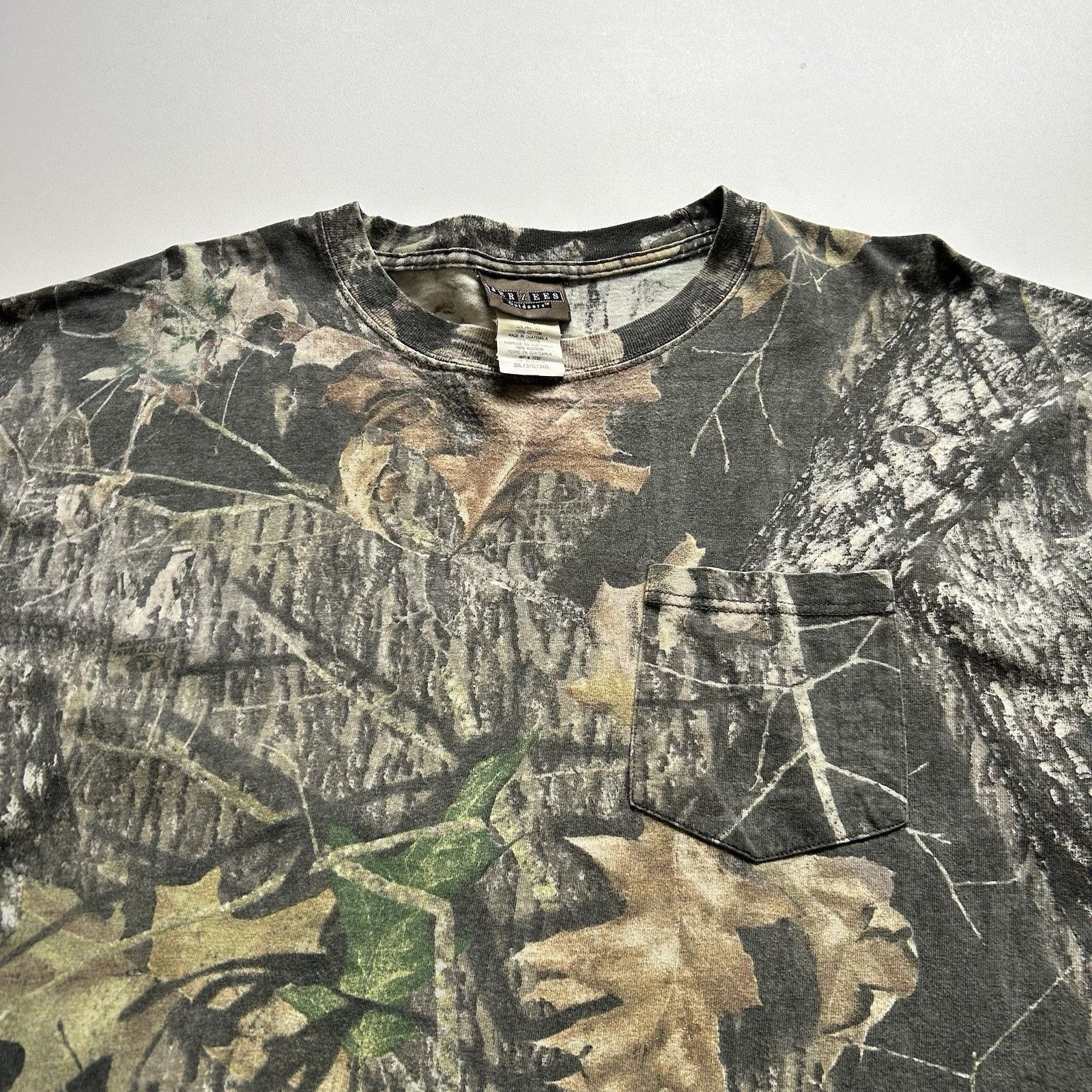 Jerzees Vintage Jerzees Camo Pocket T Shirt 3XL Long Sleeve Realtree Size US XXL / EU 58 / 5 - 2 Thumbnail