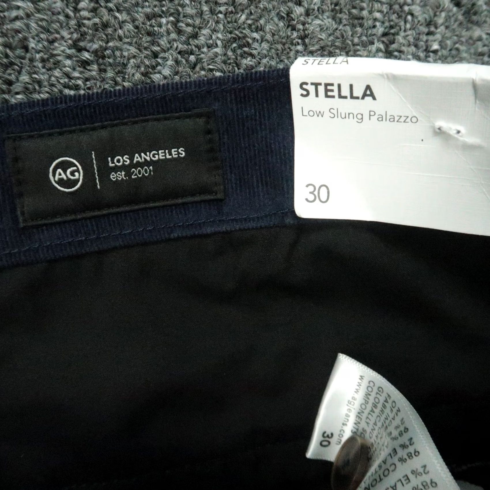 Vintage VINTAGE: No — AG Adriano Goldschmied Pants Women 30 Blue Stella Low Slung Palazzo Wide-Leg NWT Size 30" / US 8 / IT 44 - 4 Thumbnail