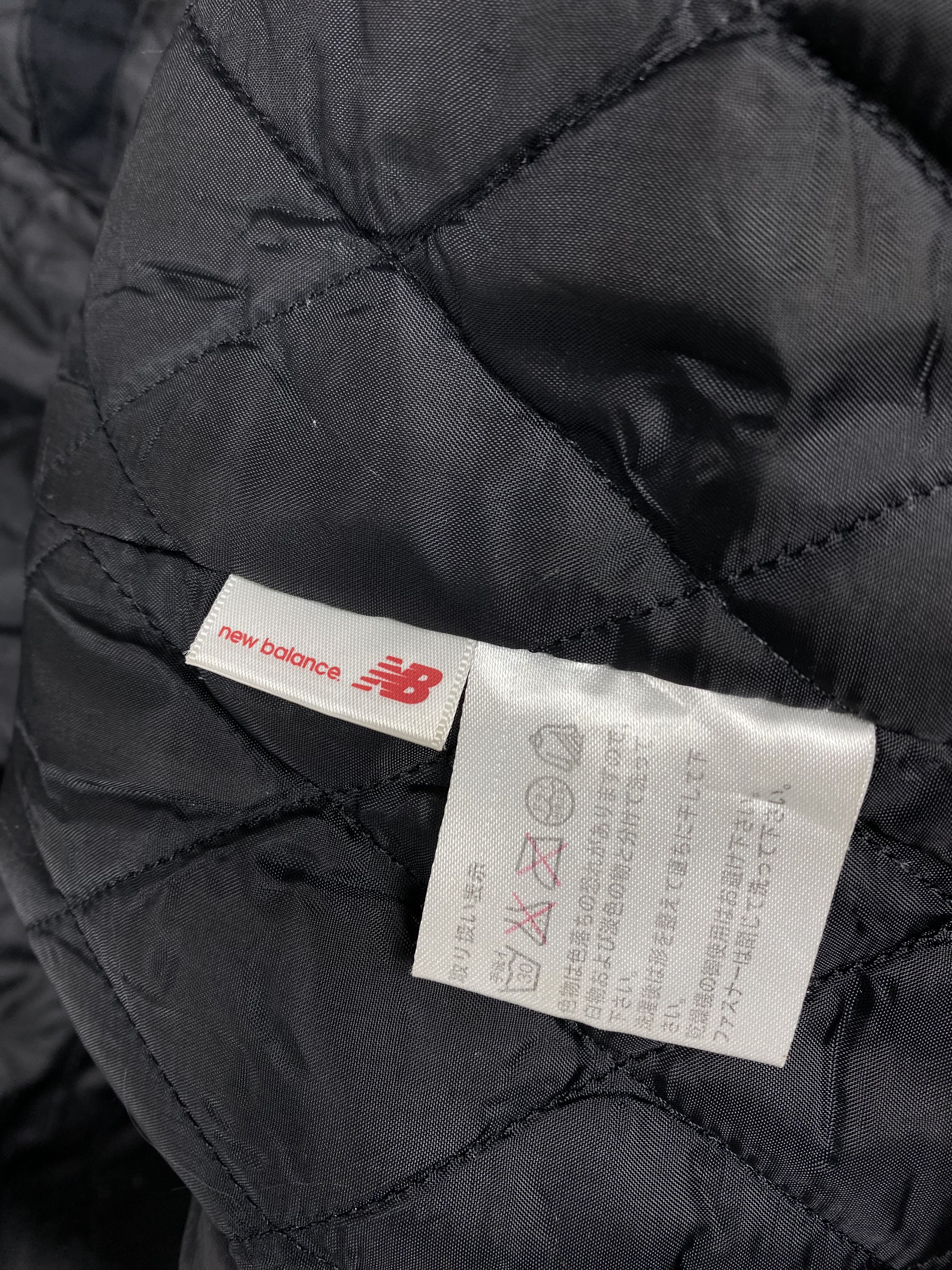 New Balance Vintage New Balance Black Hooded Satin-Trim Jacket Size US M / EU 48-50 / 2 - 7 Thumbnail