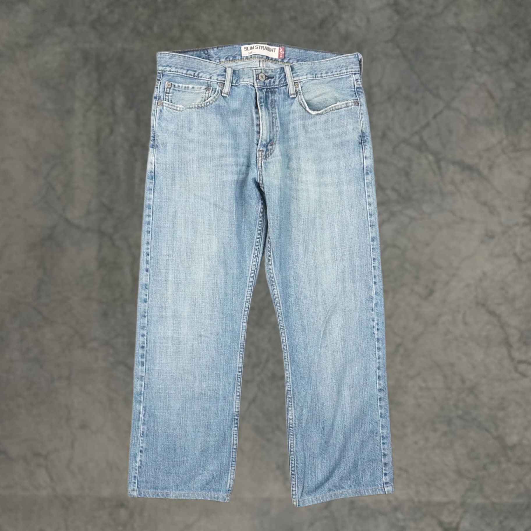 Levi's Levi's 514 Slim Straight Mens 32x28 Light Wash Blue Denim Jeans Size US 32 / EU 48 - 1 Thumbnail