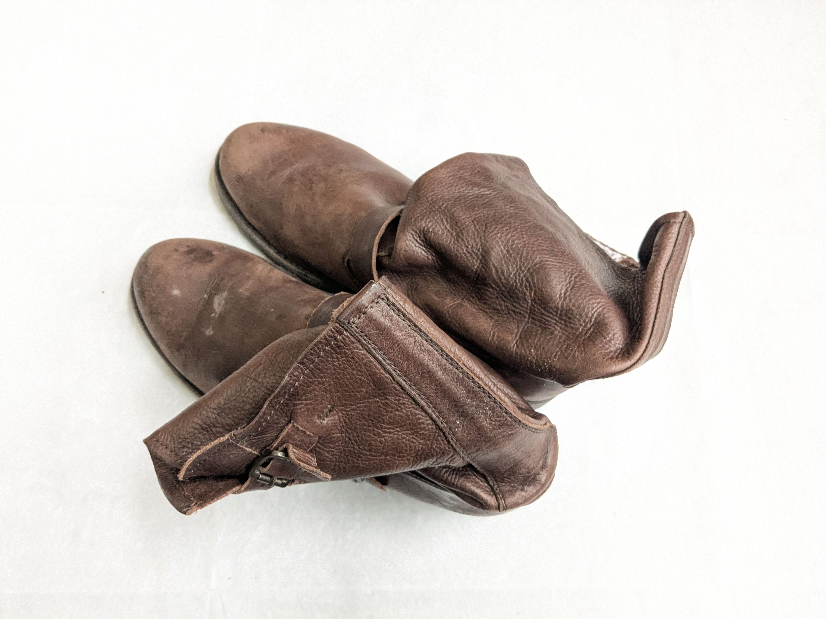 Frye Frye Engineer Boots 8.5 M Brown Leather Buckle Size US 8.5 / EU 41-42 - 14 Thumbnail
