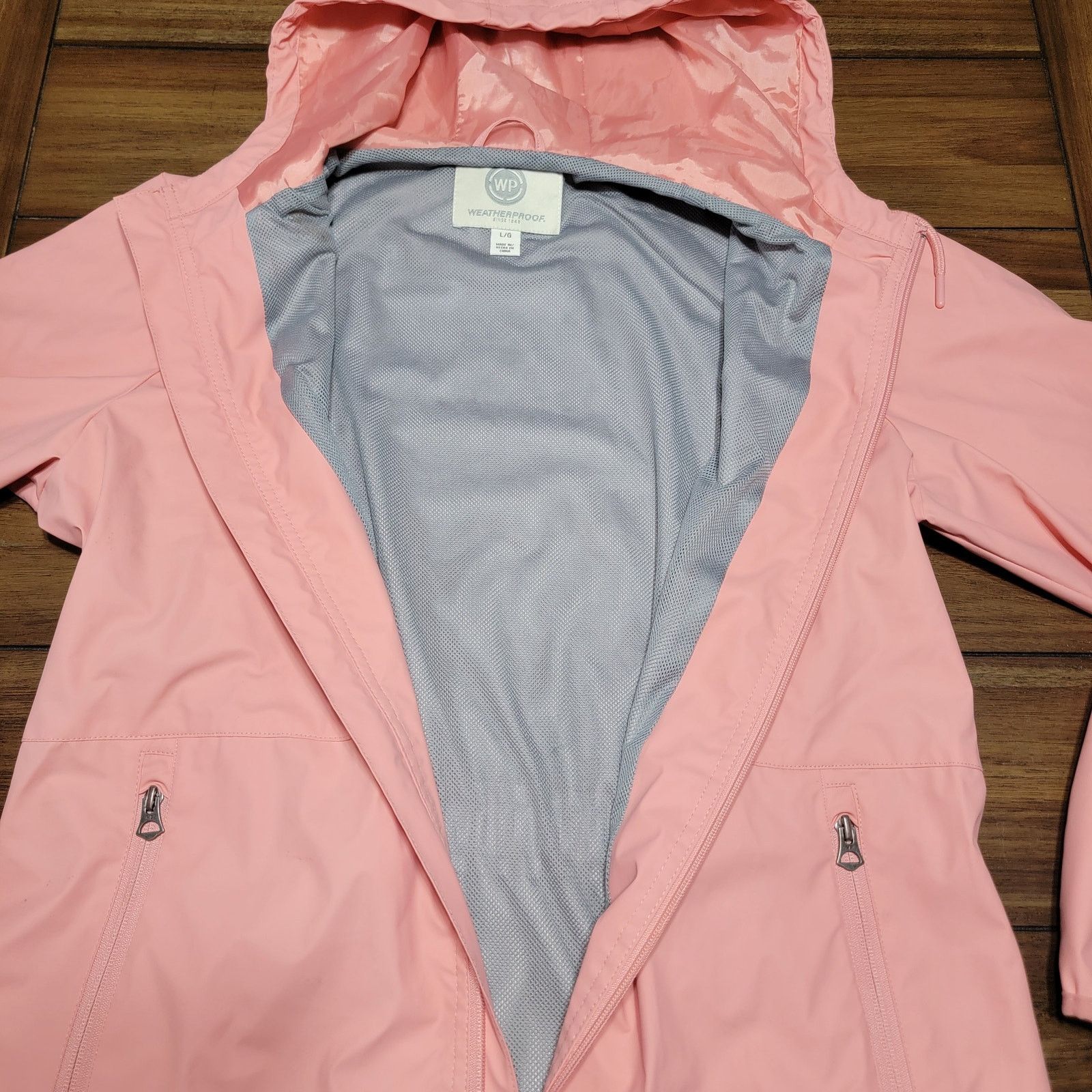 Weatherproof Weatherproof Ladies Long Wind Breaker w/ Hood - Size Large Size L / US 10 / IT 46 - 3 Thumbnail