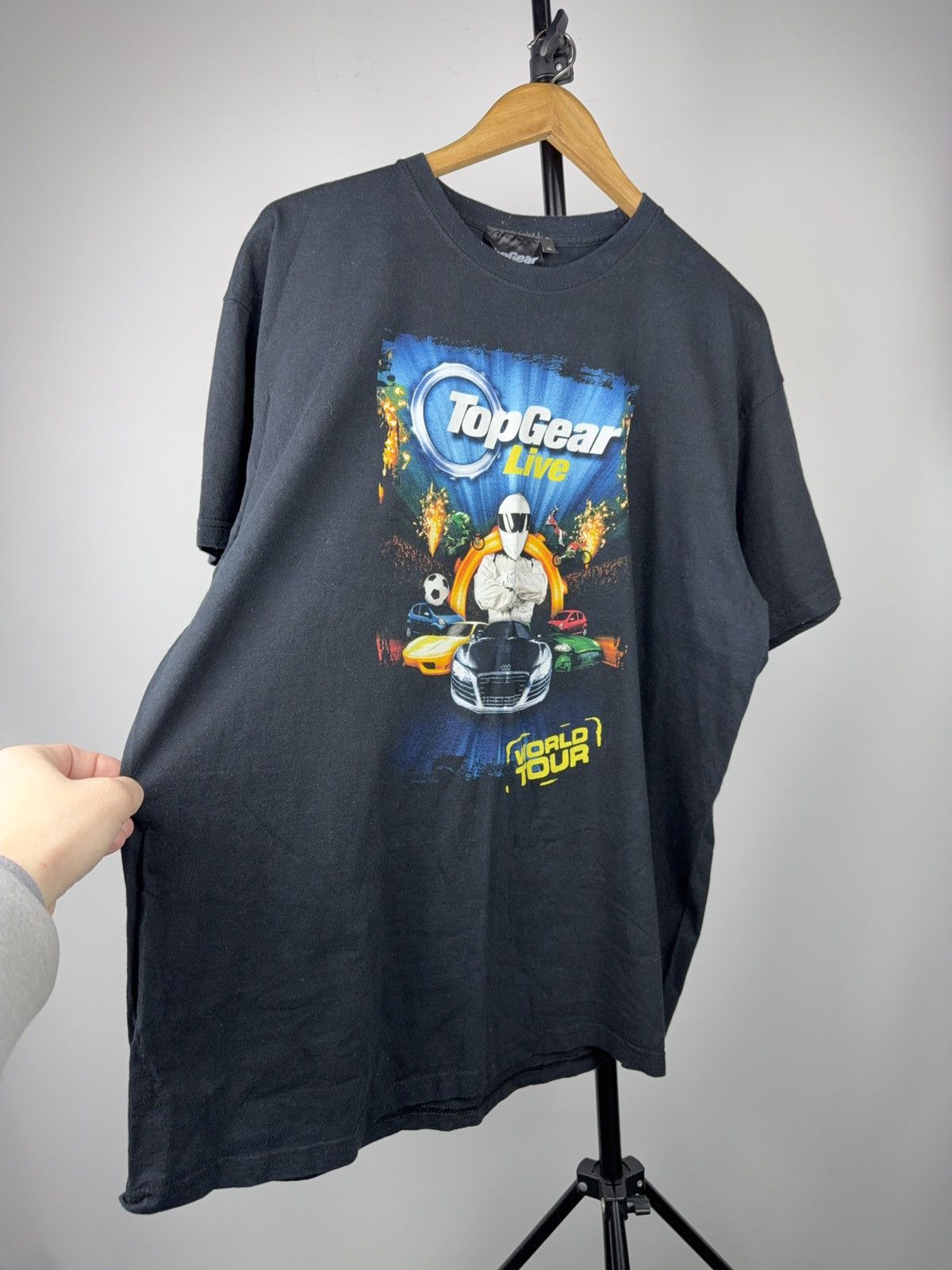 Vintage 00s Vintage 2008 Top Gear Live World Tour Graphic T-Shirt XL Size US XL / EU 56 / 4 - 2 Thumbnail