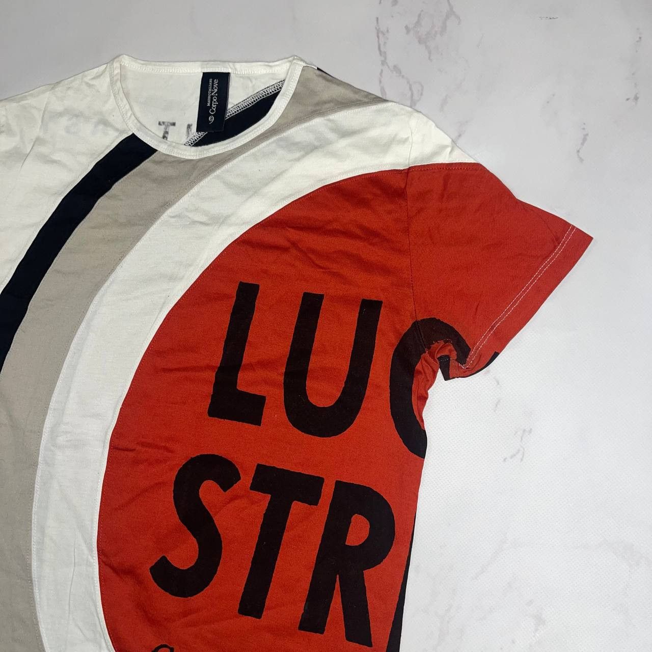Vintage Band Tees × Vintage Other Lucky Stripe T-Shirt S Size Size US S / EU 44-46 / 1 - 5 Thumbnail