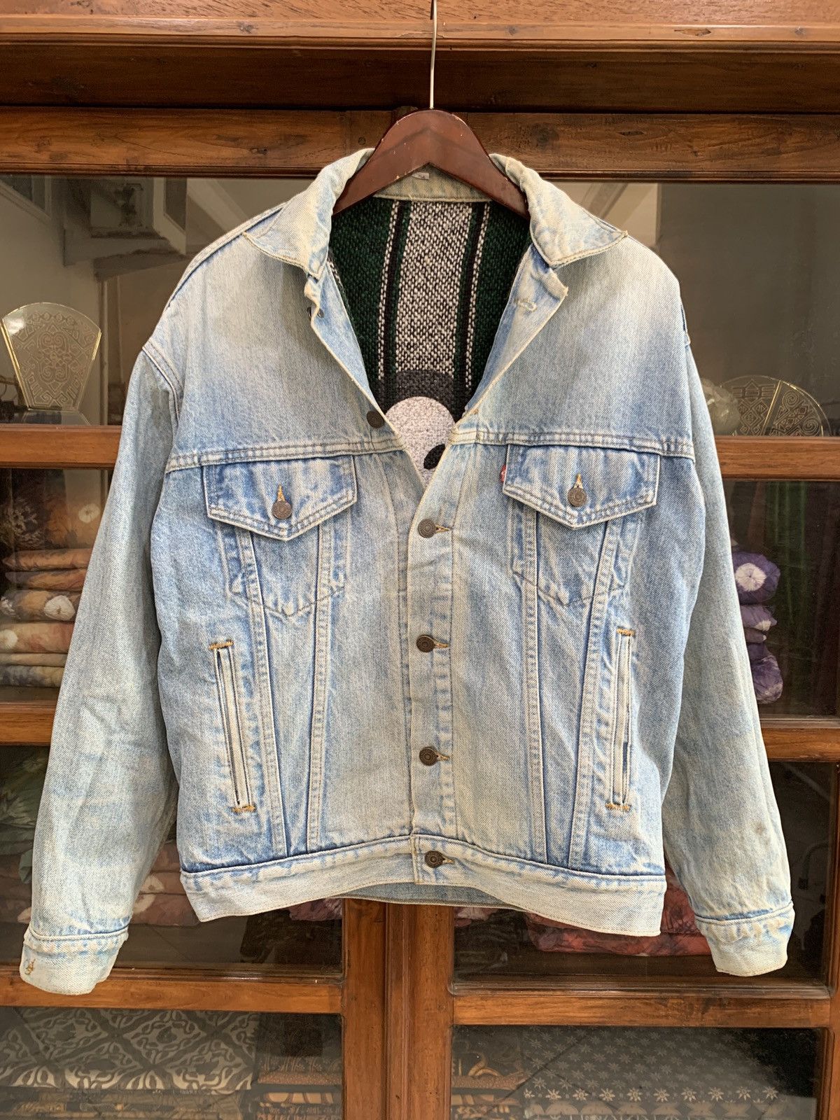 Levi's 90's Levis Type 3 Blanket Custom Maxcian Baja Trucker Jacket Size US L / EU 52-54 / 3 - 1 Thumbnail