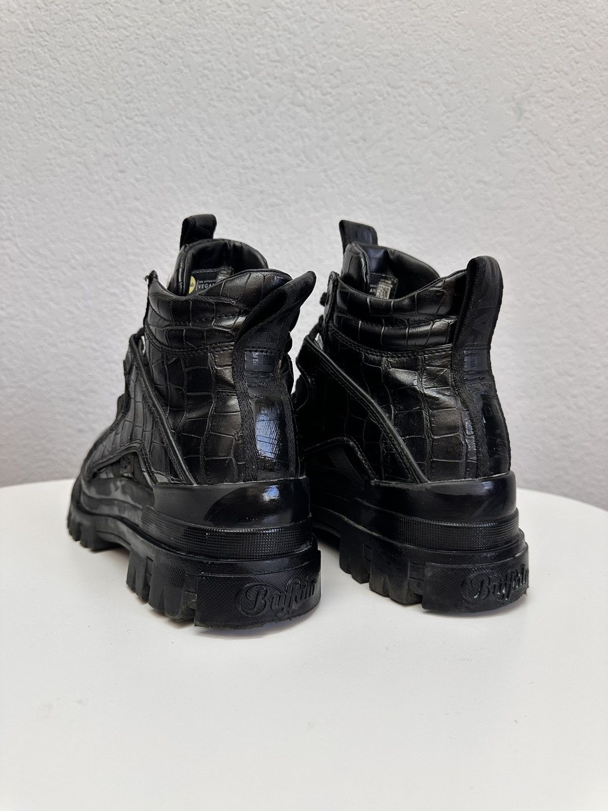 Buffalo London Vintage Buffalo platform black leather boots Ghotic As 98 Size US 9 / IT 39 - 6 Thumbnail