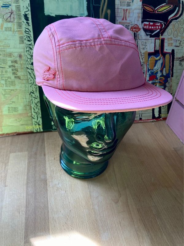 Lacoste cap hat casquette pink medium Velcro new panel Size ONE SIZE - 2 Thumbnail