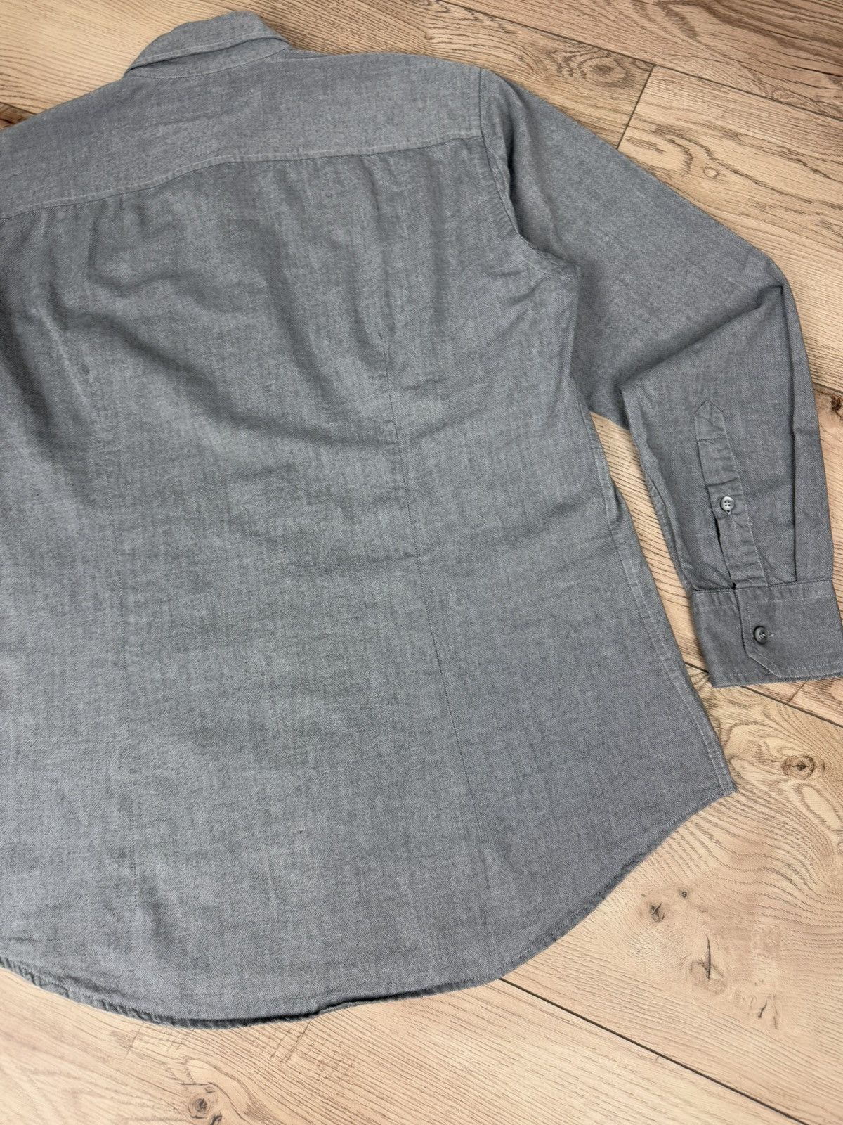 Ermenegildo Zegna Ermenegildo Zegna Shirt Mens M Gray Button UpCasual Size US M / EU 48-50 / 2 - 11 Thumbnail