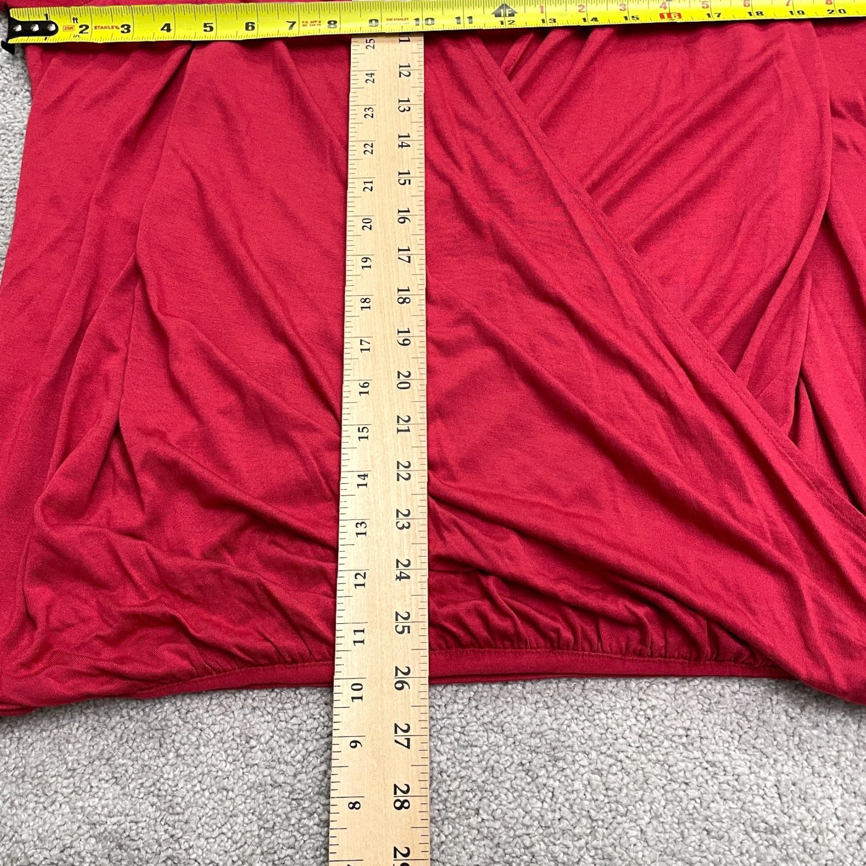 Talbots Talbots Red Long Sleeve Tunic Blouse Womens XL Rayon Blend Casual Size XL / US 12-14 / IT 48-50 - 7 Thumbnail