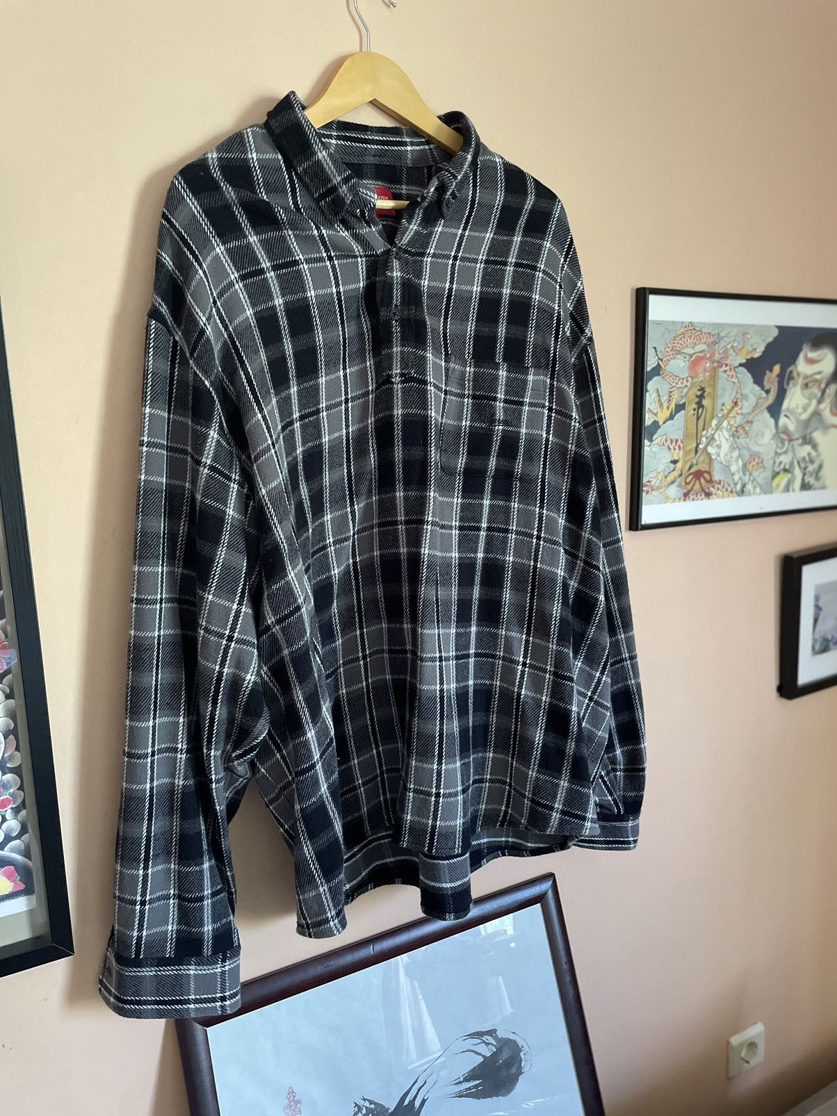 Supreme Supreme Pullover Plaid Flannel Shirt FW23 | Grailed