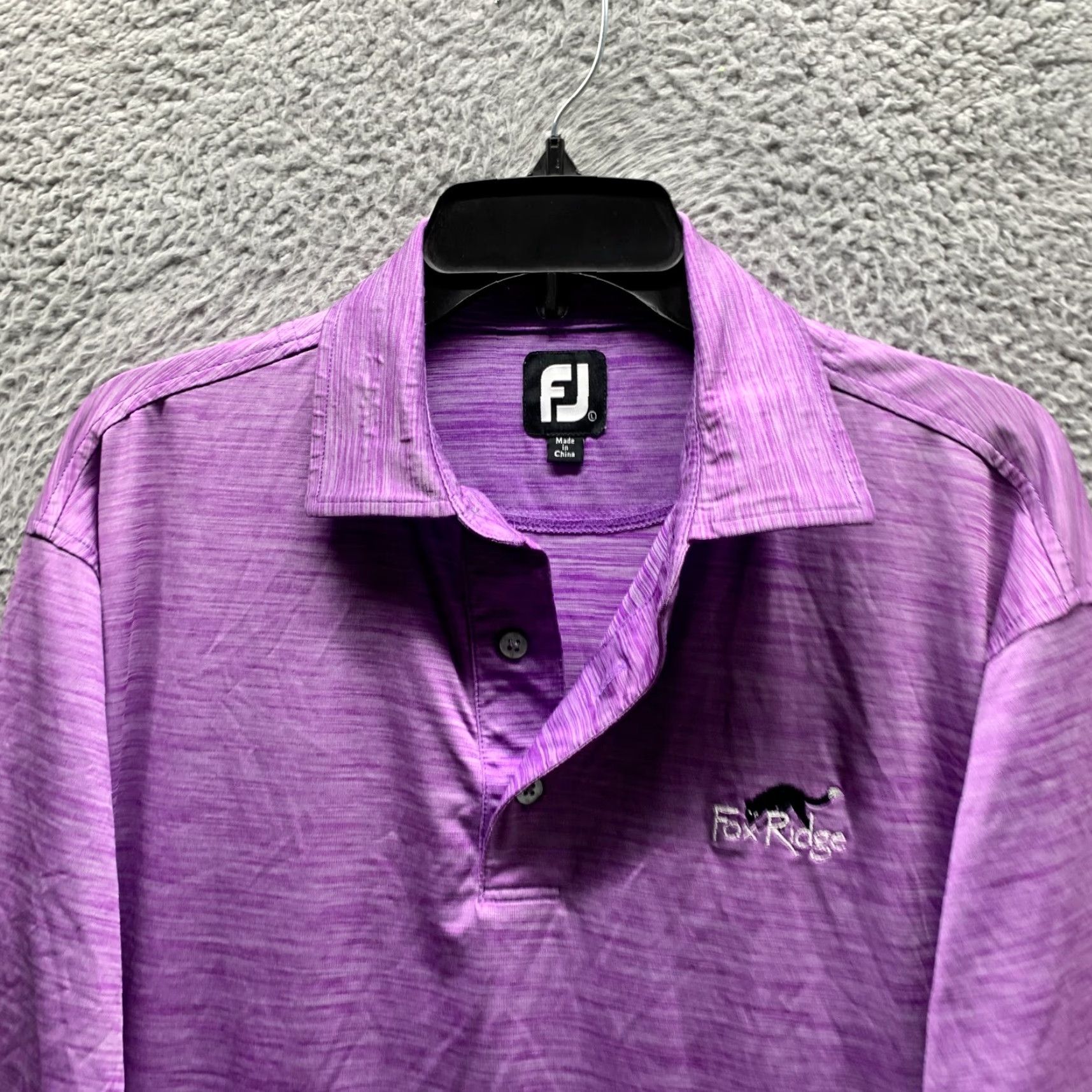 Footjoy FootJoy Polo Shirt Adult Large Purple Pastel Golf Mens Polo Short Sleeve Collared Stretch Casual 90s Sports FootJoy Men Size US L / EU 52-54 / 3 - 4 Thumbnail