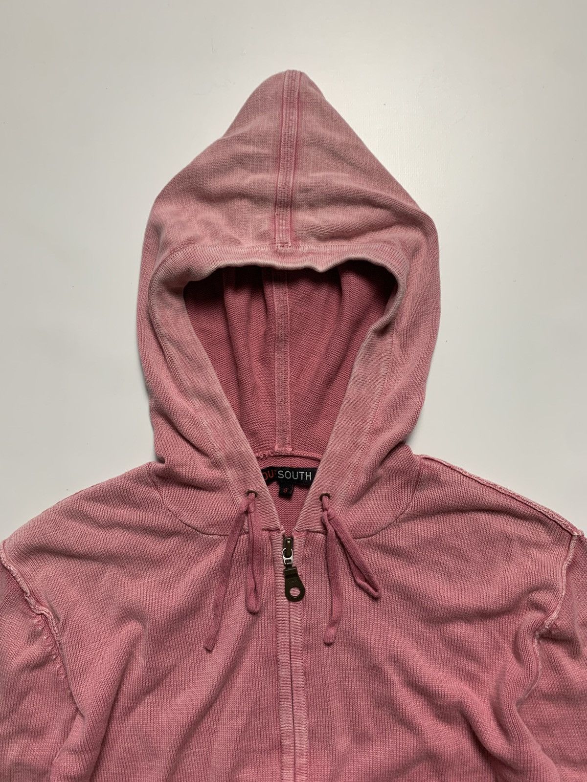 Hysteric Glamour × Japanese Brand × Jean Paul Gaultier AVANT GARDE PRINTED WASHED ZIP CARDIGAN SWEATER HOODIE Size M / US 6-8 / IT 42-44 - 4 Thumbnail