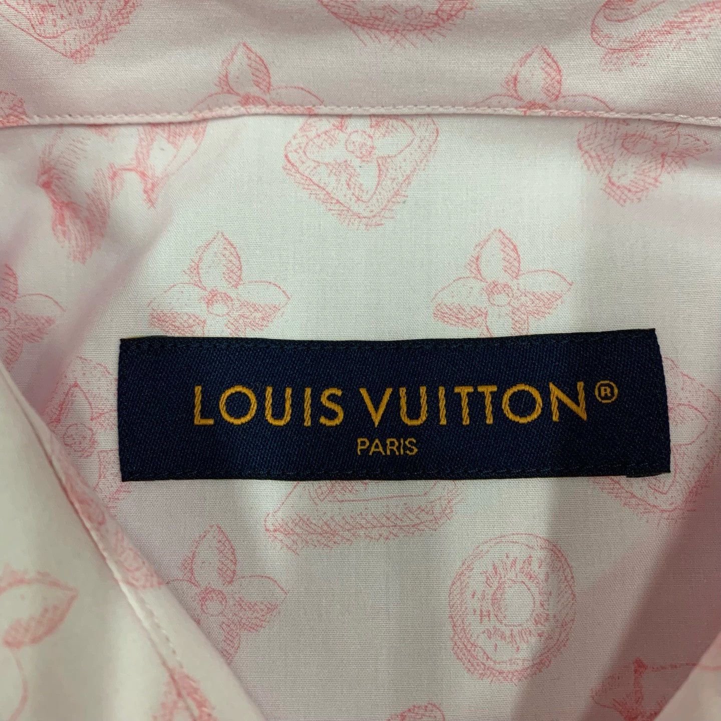 Louis Vuitton LV x Tyler Pink Monogram Shirt Jacket L NWT 14184 Size US L / EU 52-54 / 3 - 6 Thumbnail