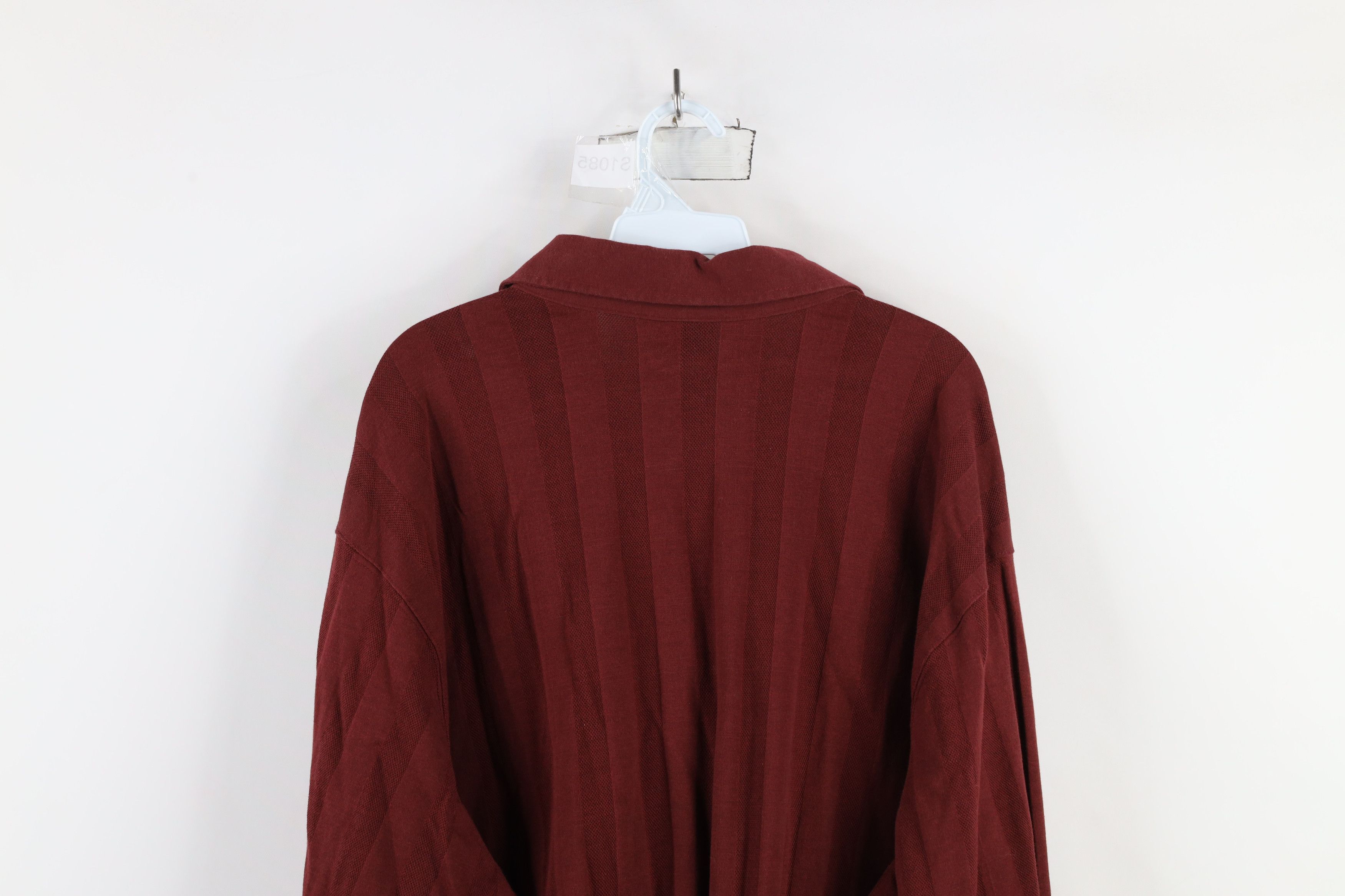 Vintage Vintage 90s Streetwear Striped Collared Pullover Polo Shirt Size US XXL / EU 58 / 5 - 10 Thumbnail
