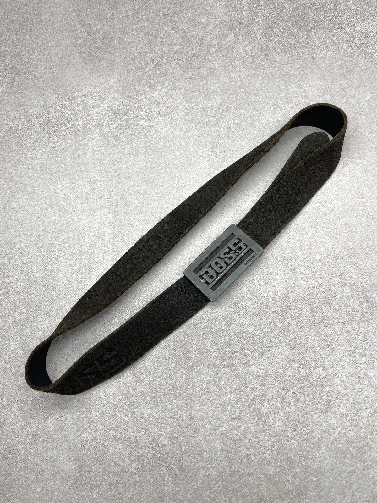Hugo Boss Vintage Hugo Boss by Calapiel Leather Belt Size ONE SIZE - 2 Thumbnail