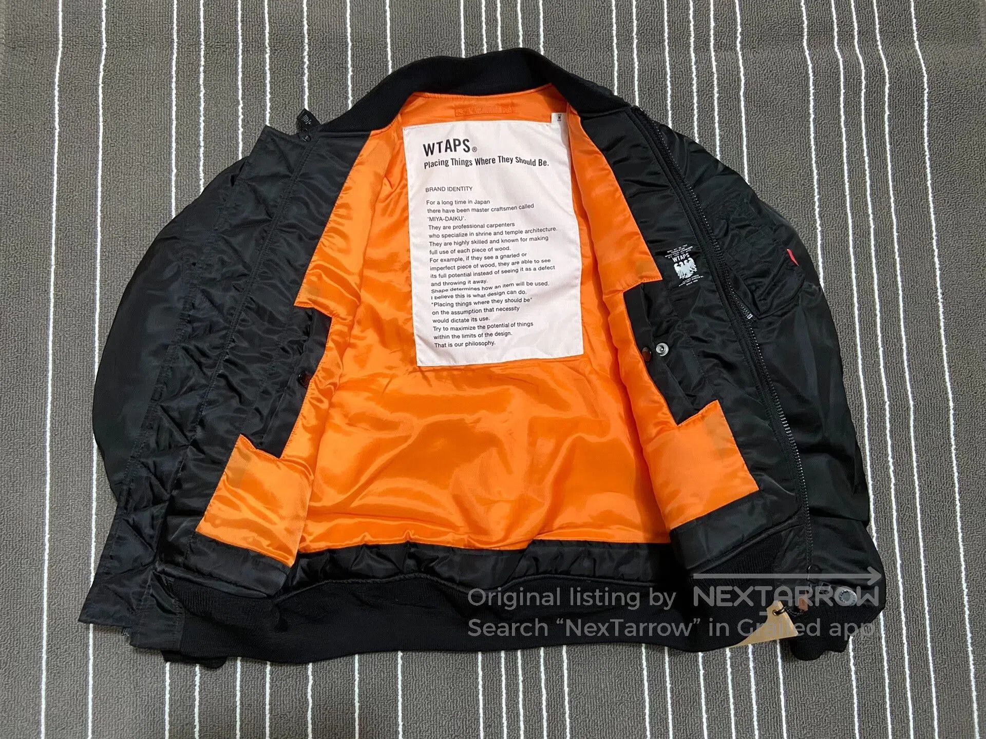 Wtaps WTAPS 14AW MA1 Flight Jacket. Size US M / EU 48-50 / 2 - 3 Thumbnail