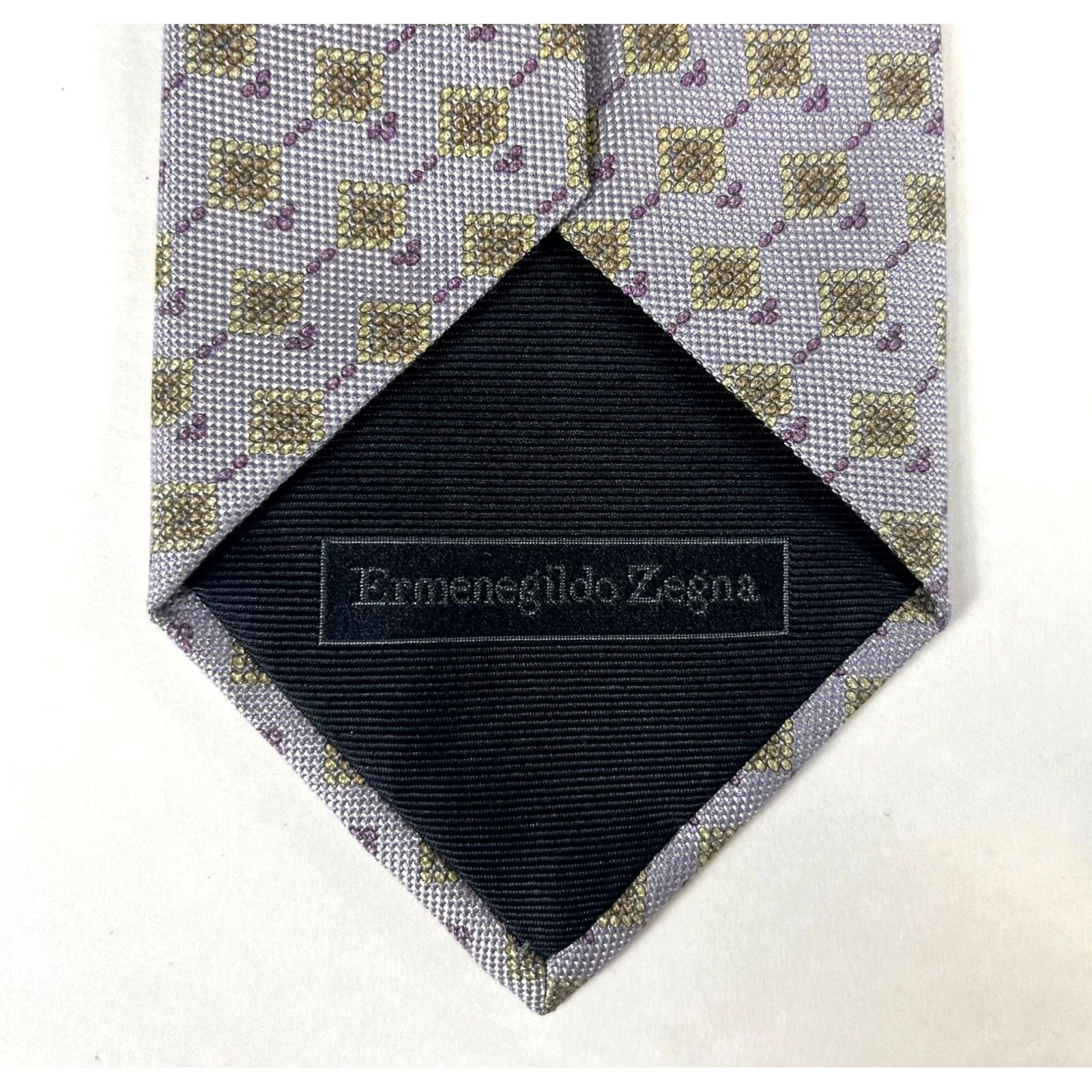 Ermenegildo Zegna Ermenegildo Zegna Tie Foulard Silk Lilac 59" x 3.75" Men’s Made in Italy Luxury Designer Size ONE SIZE - 7 Thumbnail
