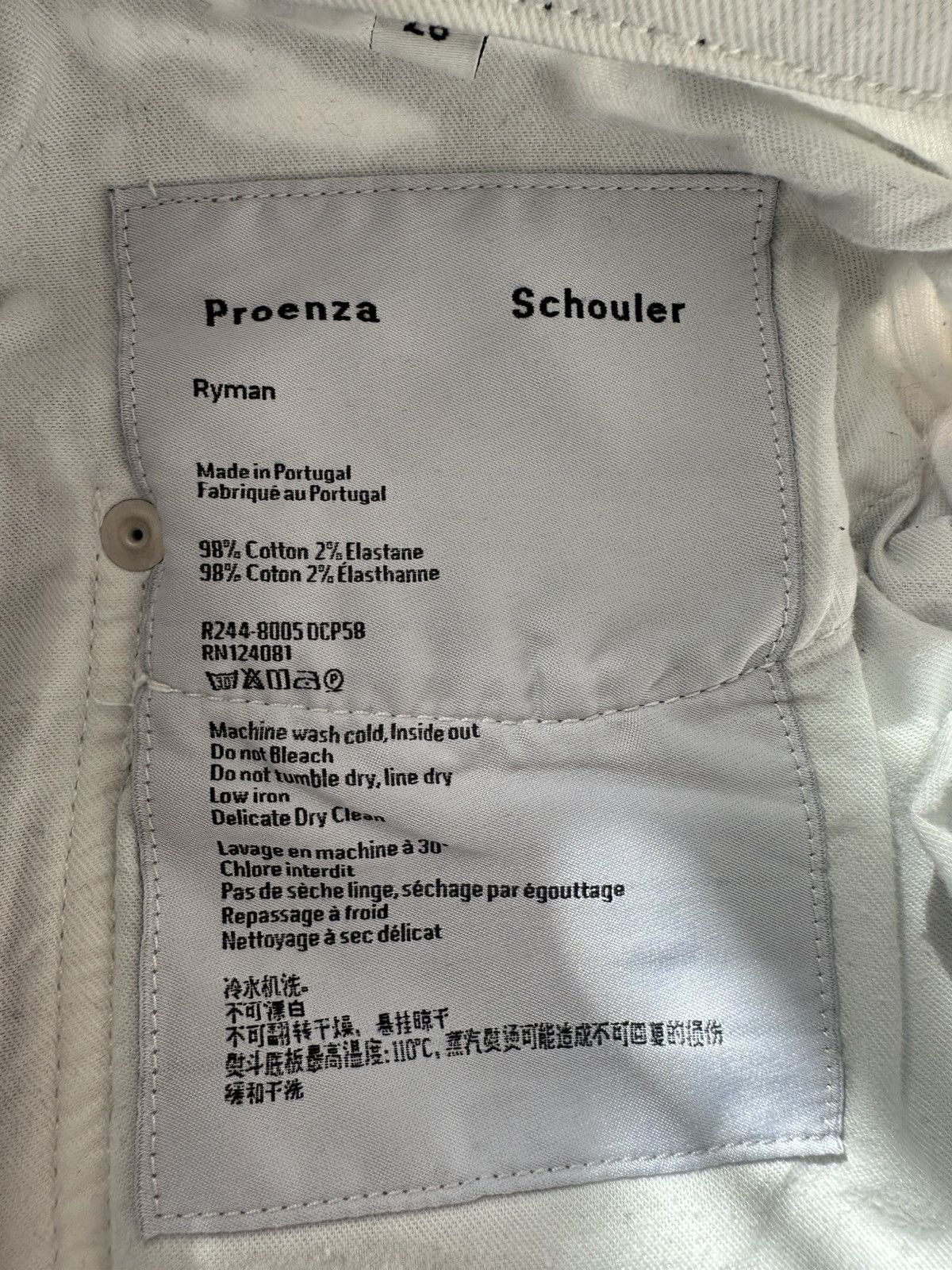 Proenza Schouler Proenza Schouler Ryman straight jeans paint Size 26" / US 2 / IT 38 - 8 Thumbnail
