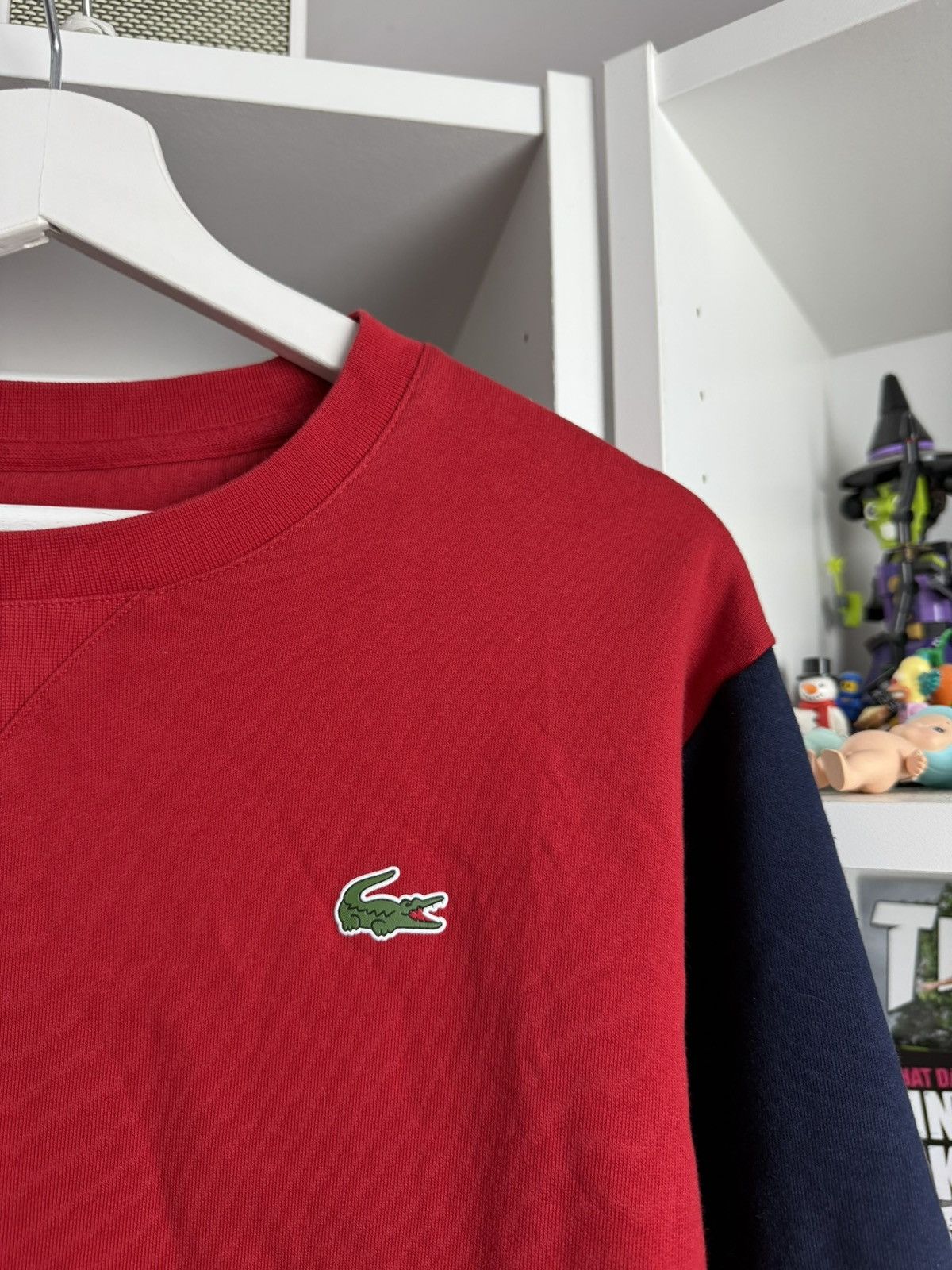 Designer × Lacoste Lacoste Sport basic red sweatshirt L designer old money drill Size US L / EU 52-54 / 3 - 4 Thumbnail